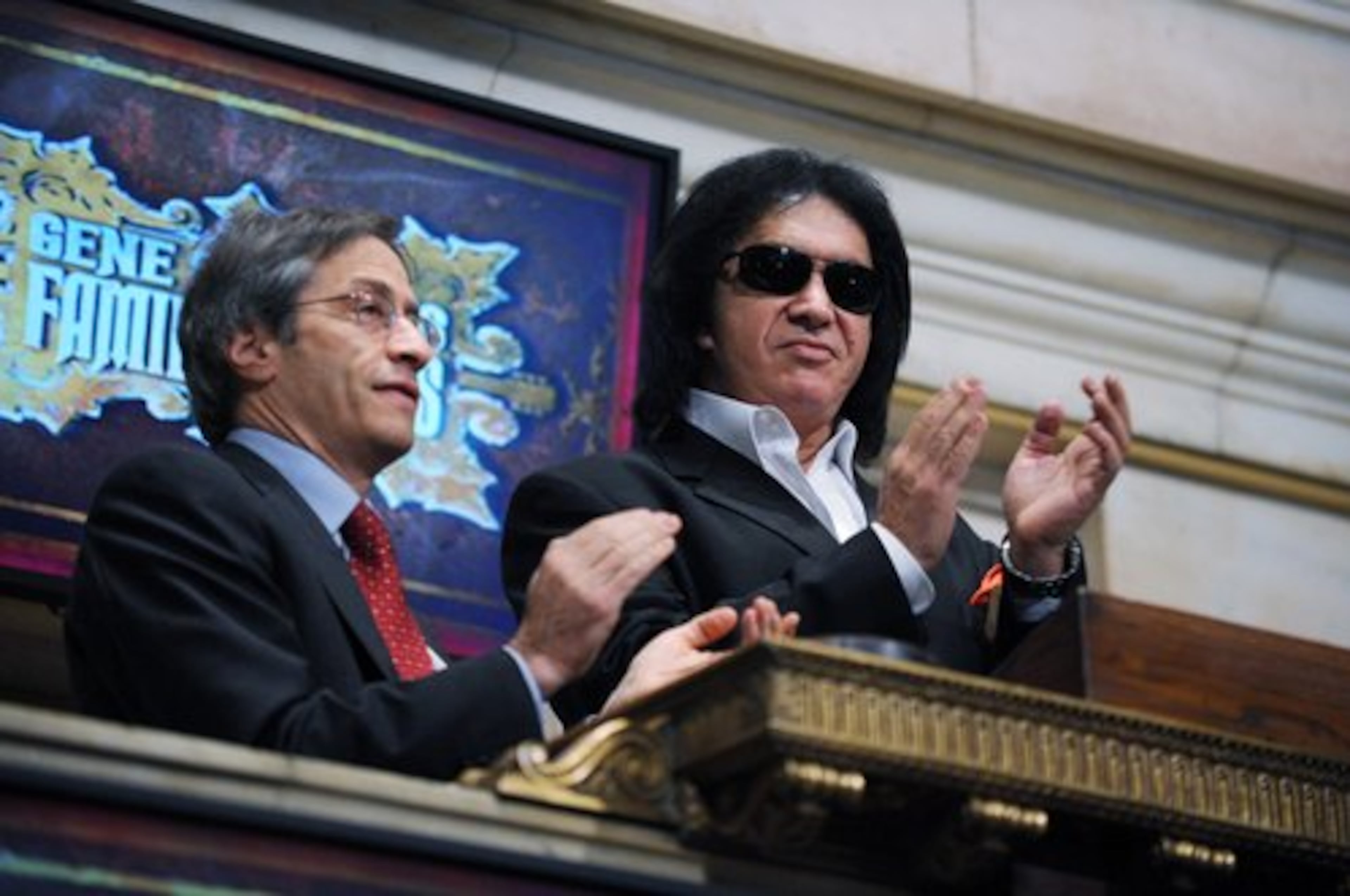 GENE SIMMONS: The markets were not impressed with KISS frontman on Nov. 19, 2008. By the day's close, the Dow had fallen 427 points to 7997. Gene, this is what happens when you don't wear the makeup.