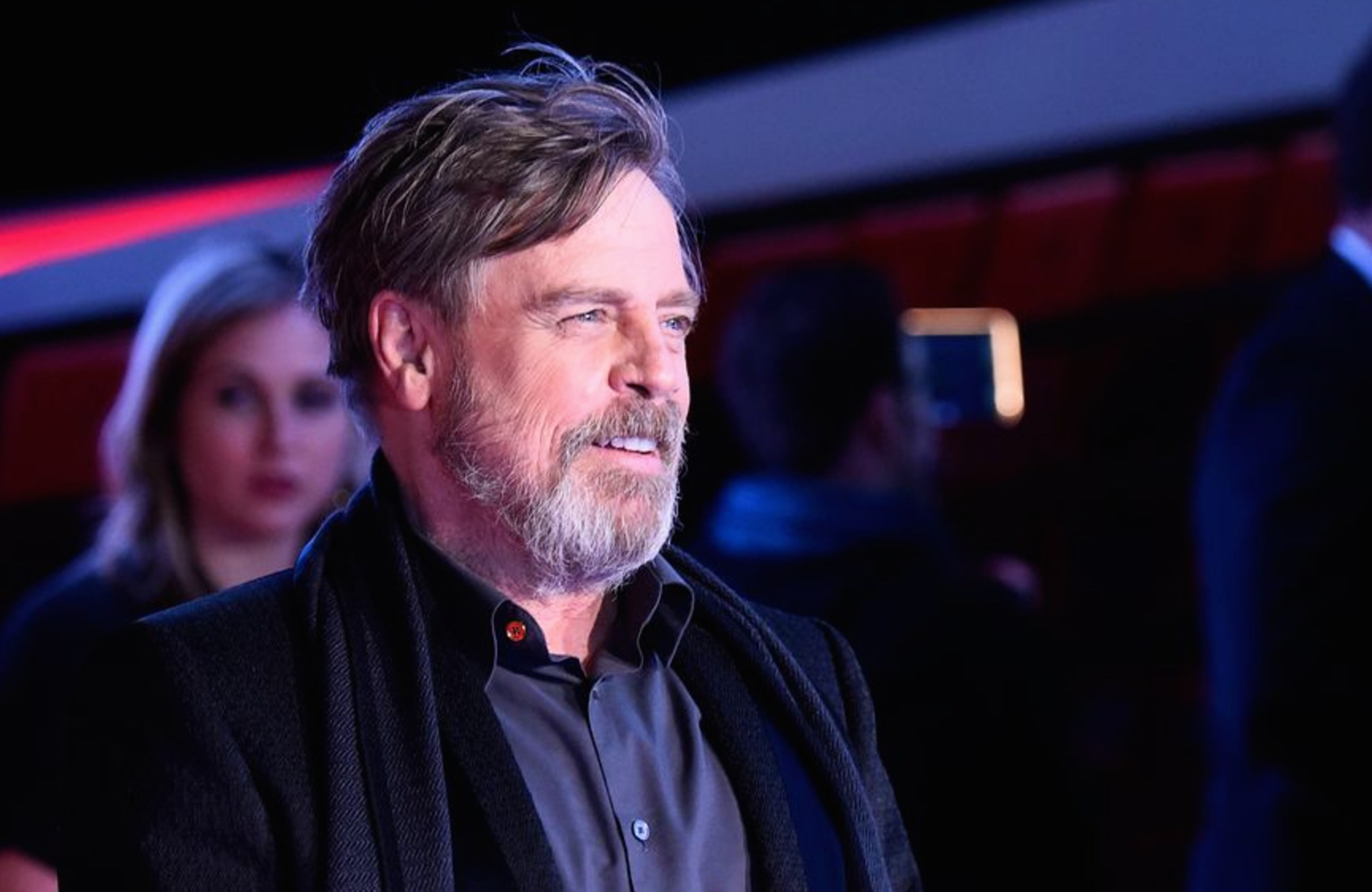 Wait for Netflix or nah? Here's Mark Hamill again at the Hollywood premiere. Photo by Frazer Harrison/Getty Images