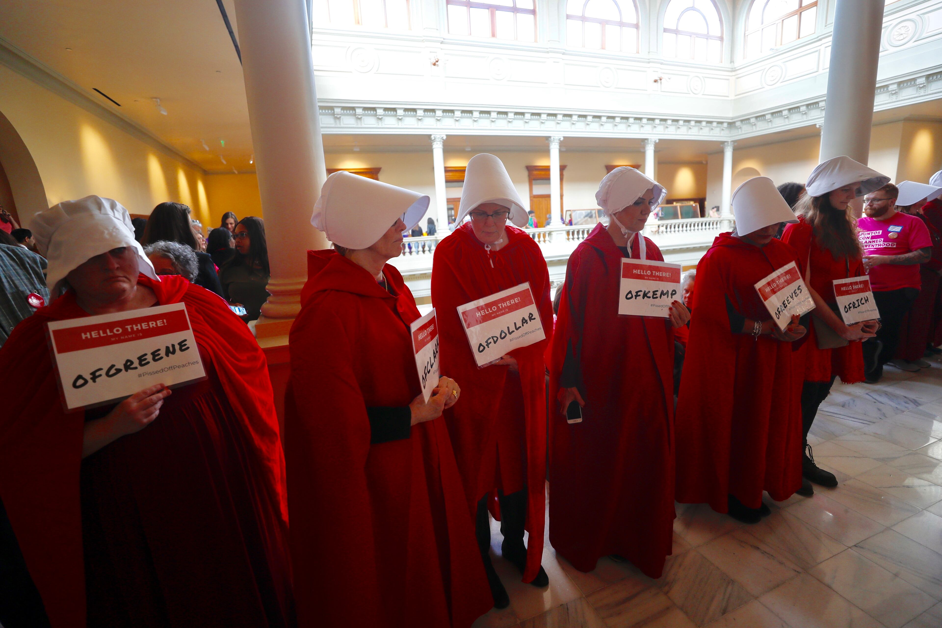 The Senate took up a hearing Thursday for the "fetal heartbeat bill." Advocates on both sides were expected to fill the Capitol as the committee debates the bill that would outlaw most abortions after six weeks. (Photo: Bob Andres / bandres@ajc.com)