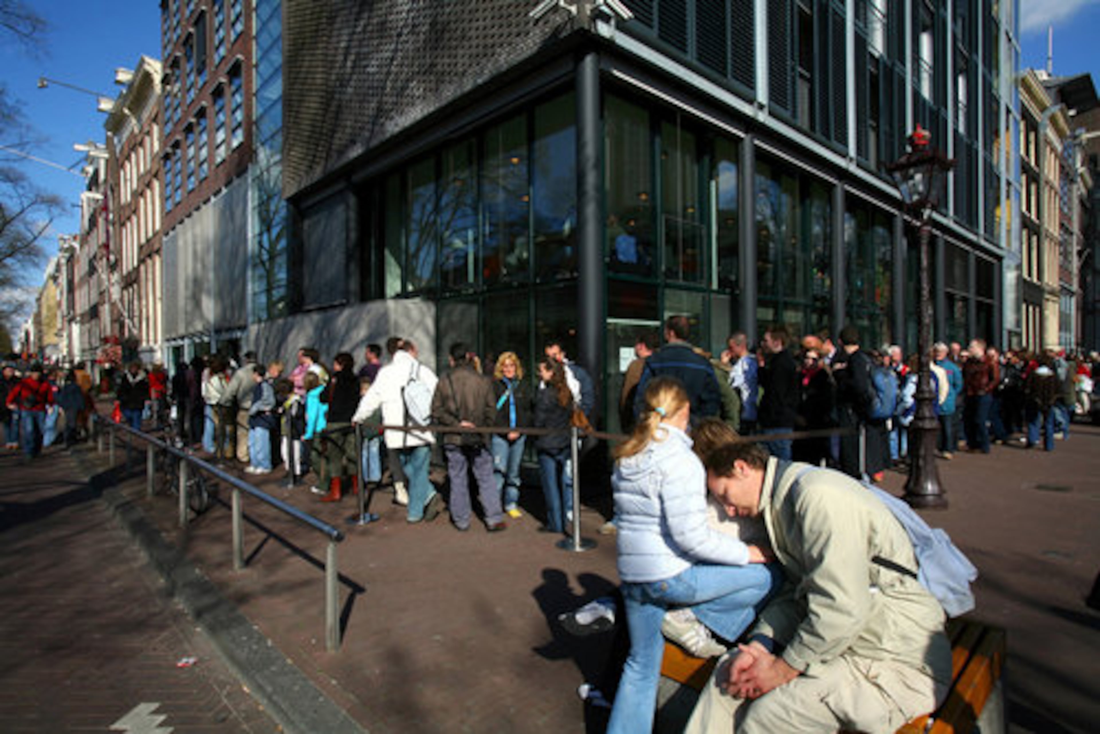 The Anne Frank House museum is located in Amsterdam and draws visitors from all over the world.
