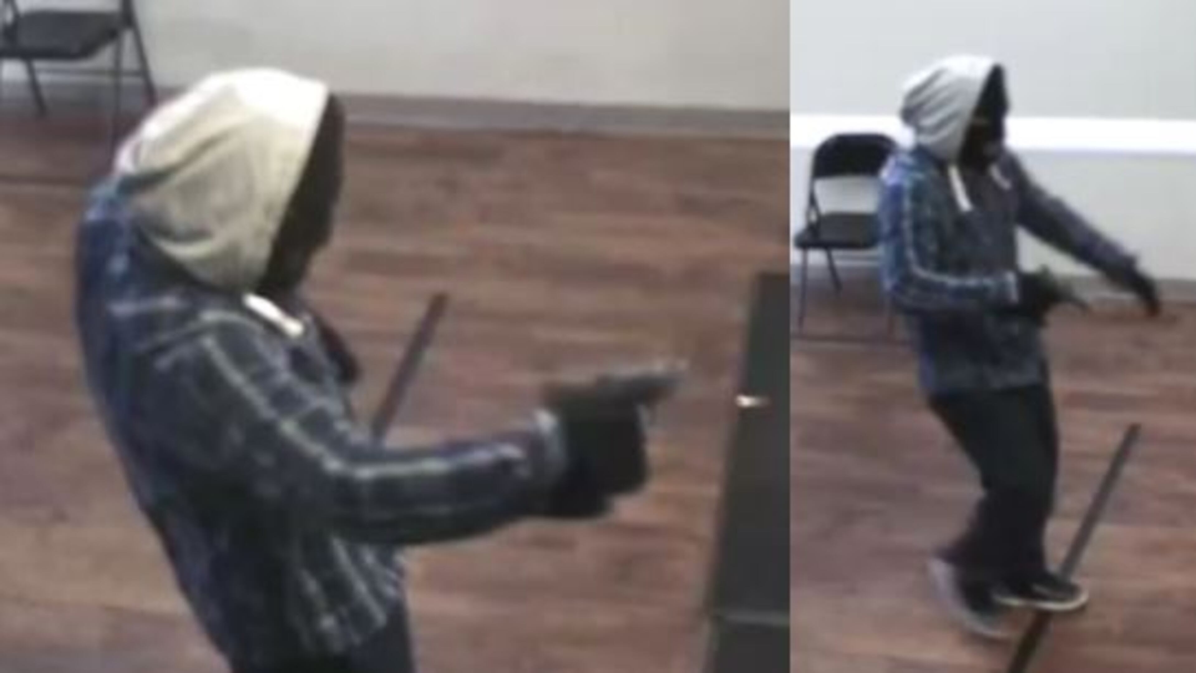 Police said the man fired two shots above a teller's head.