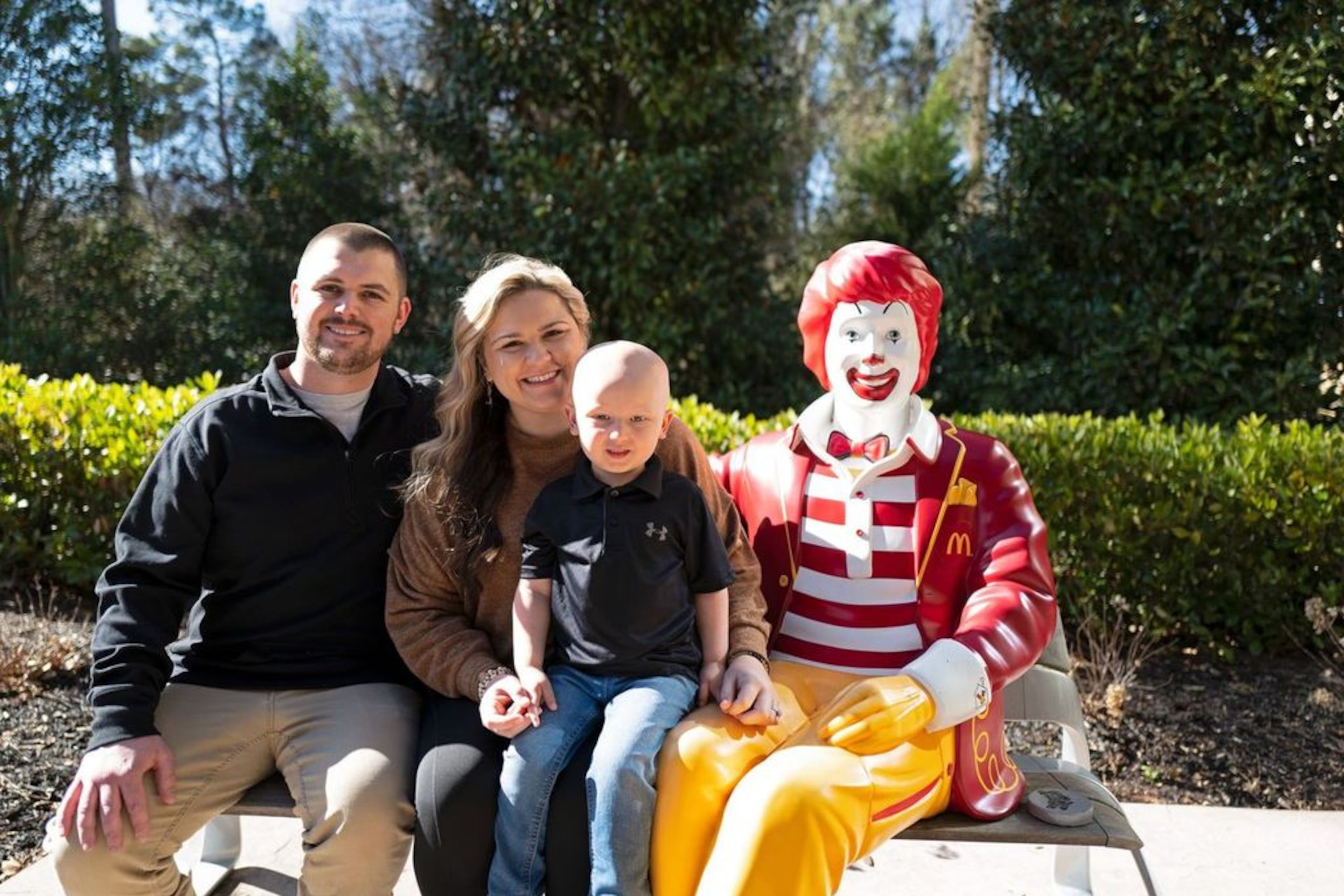 The Lansdell family at the Atlanta Ronald McDonald House near Children's Healthcare of Atlanta -- Scottish Rite Hospital. Photo courtesy of ARMHC