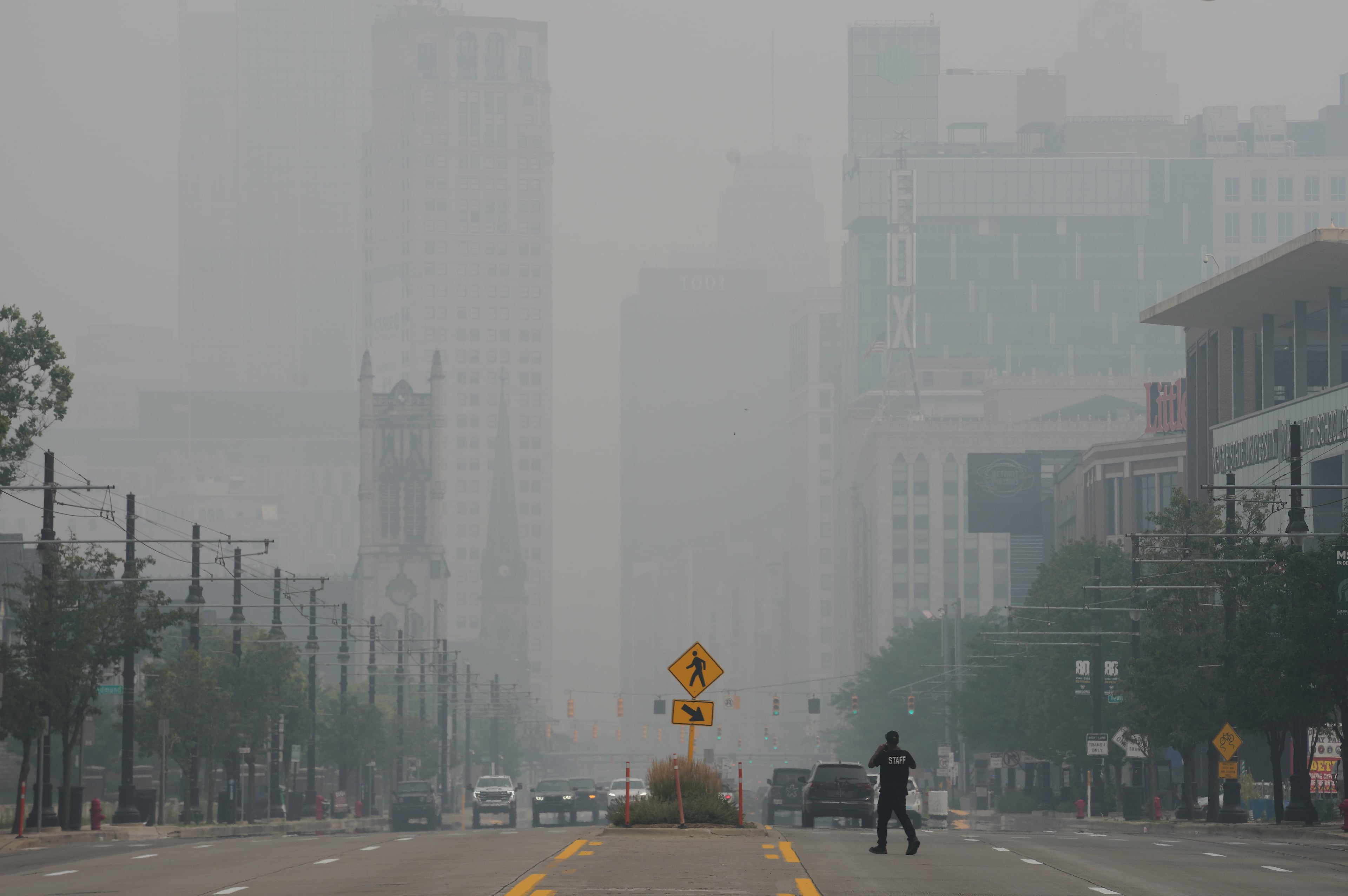 Michigan Climate Wildfires Smoke