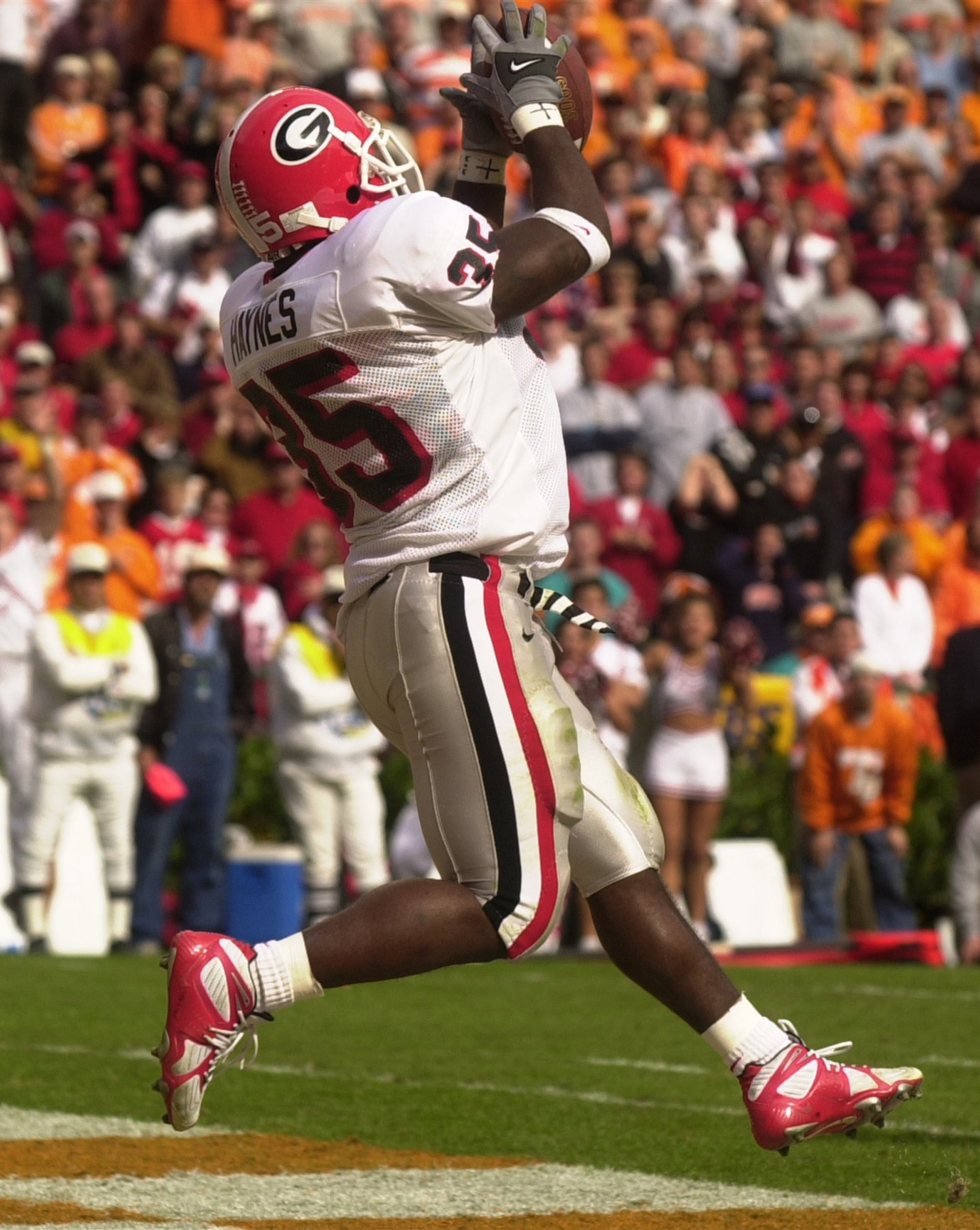 .... which ended with the famous catch by Verron Haynes to cap a 26-24 victory.