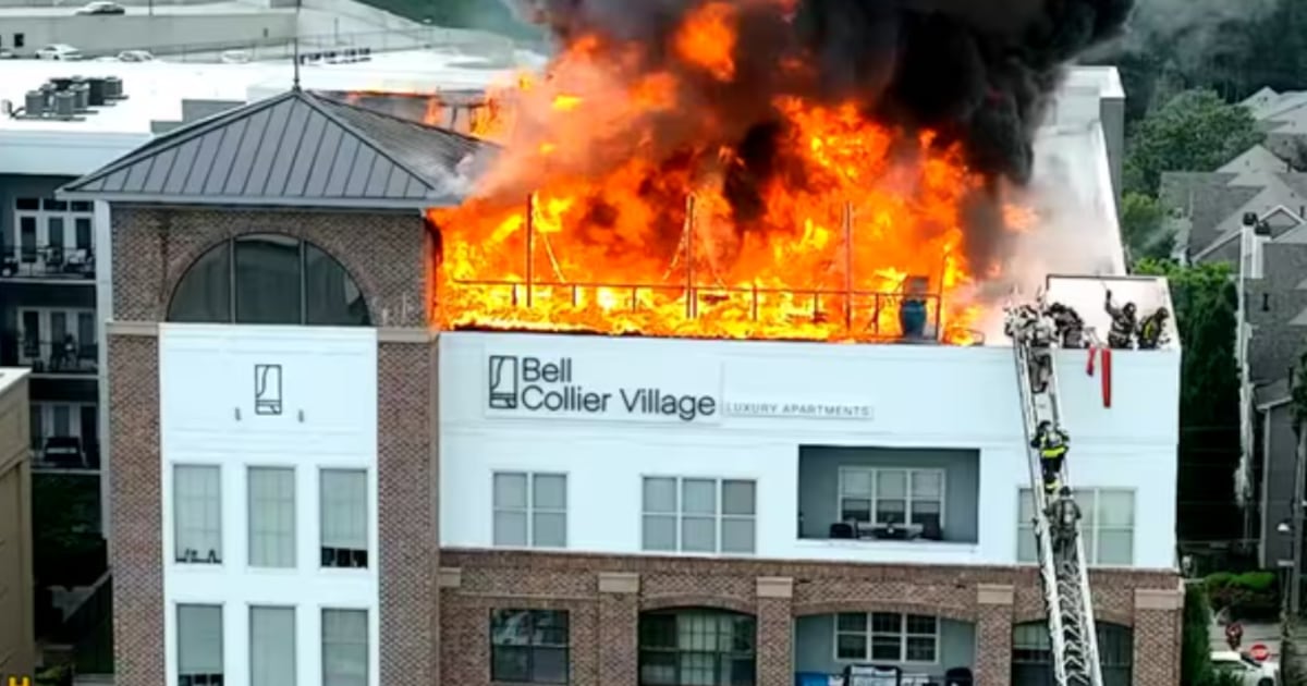 More than 100 displaced after massive fire at NW Atlanta complex
