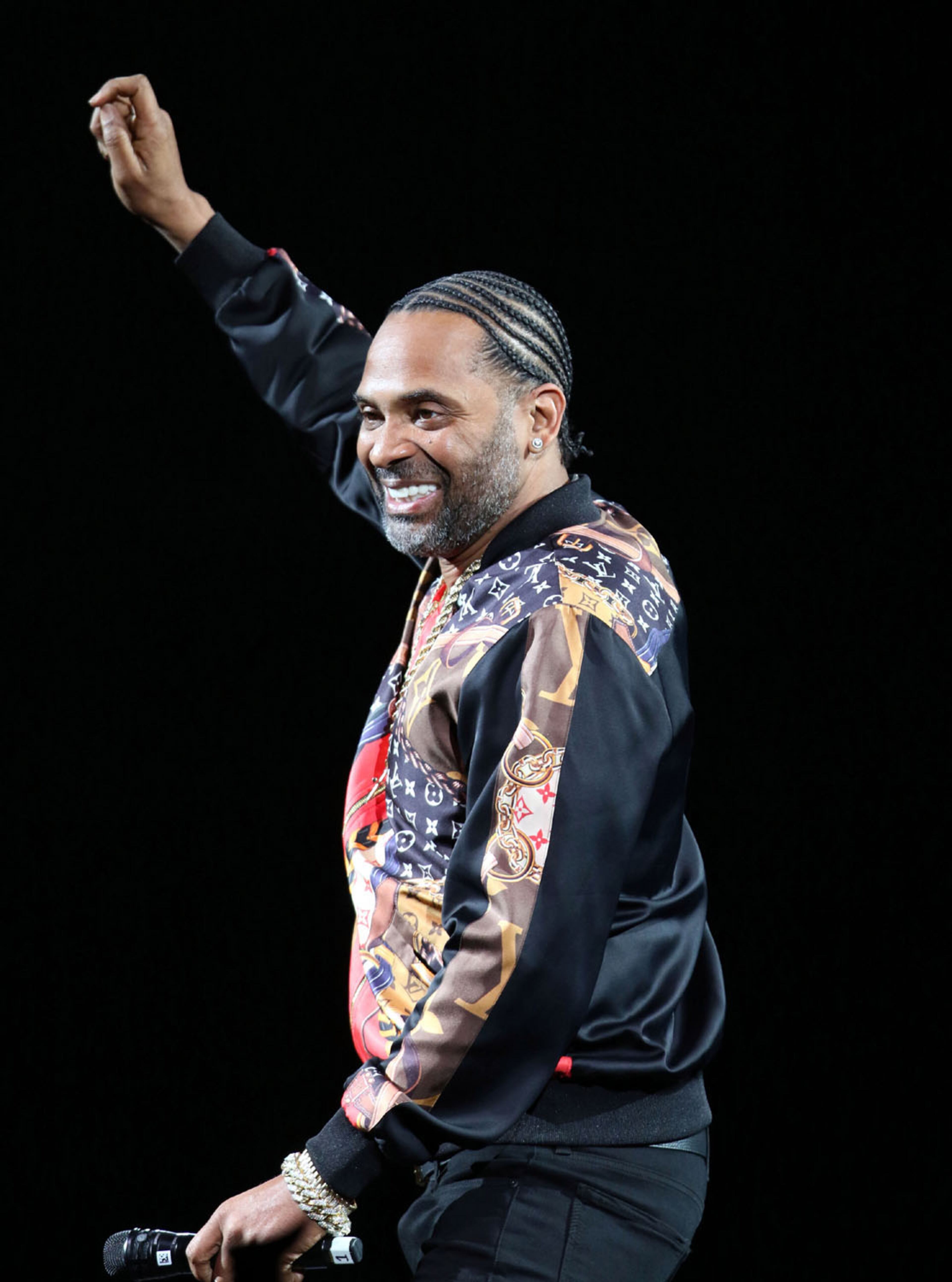 Mike Epps performs at The "In Real Life Comedy Tour", the first of four sold-out shows (two nights), in a socially distanced and limited seating setup at State Farm Arena on Friday night, May 7, 2021. Also on the bill were Karlous Miller, Kountry Wayne, DC Young Fly, Lavell Crawford and Henry Welch. (Photo: Robb Cohen for The Atlanta Journal-Constitution)
