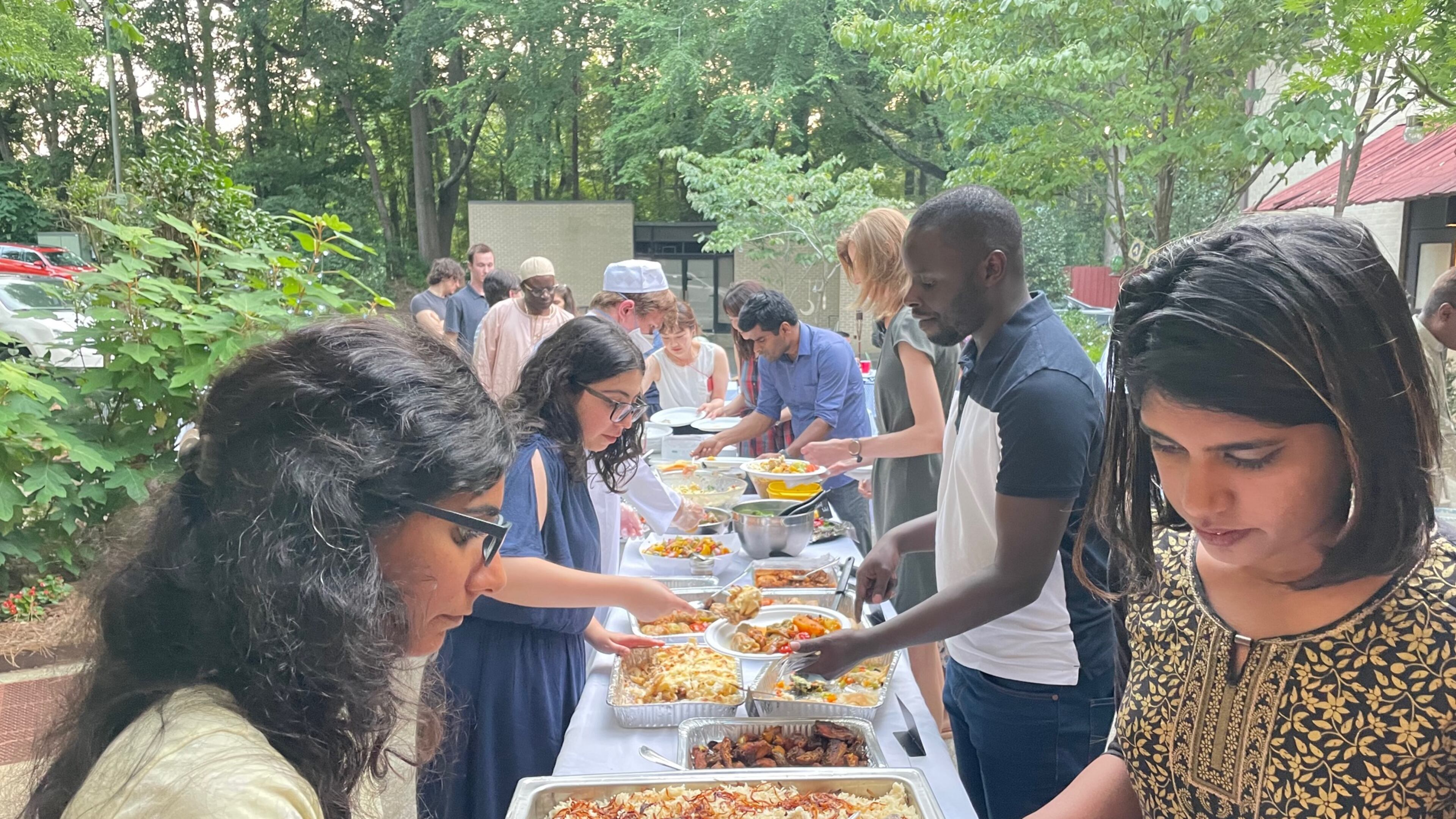 Guests of Villa International share cultures and social support while staying in Atlanta. Courtesy