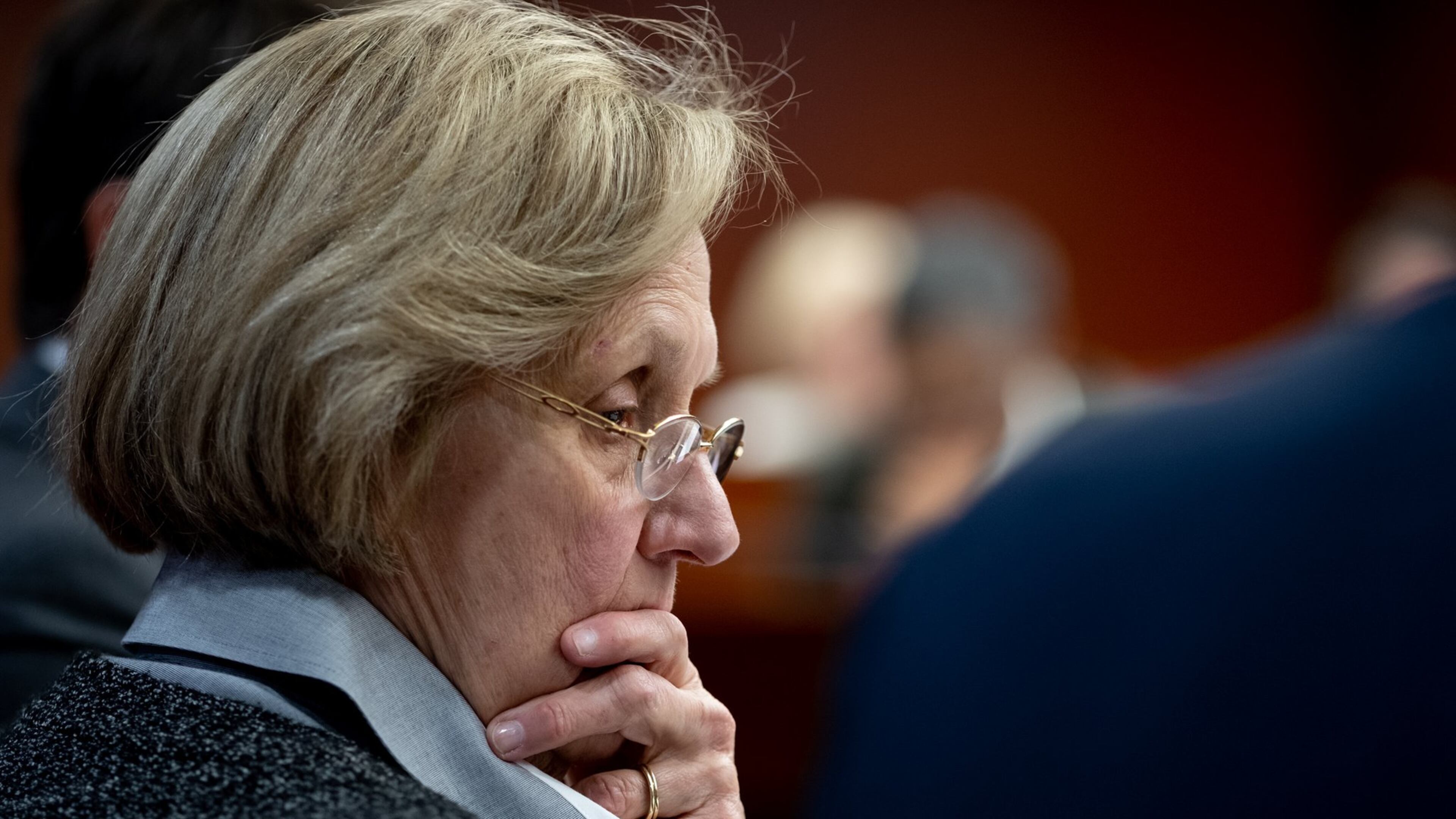 House Health and Human Services Chairwoman Sharon Cooper, R-Marietta, presents her senior care bill and answers questions during a committee meeting Tuesday. BenGray.com / Special