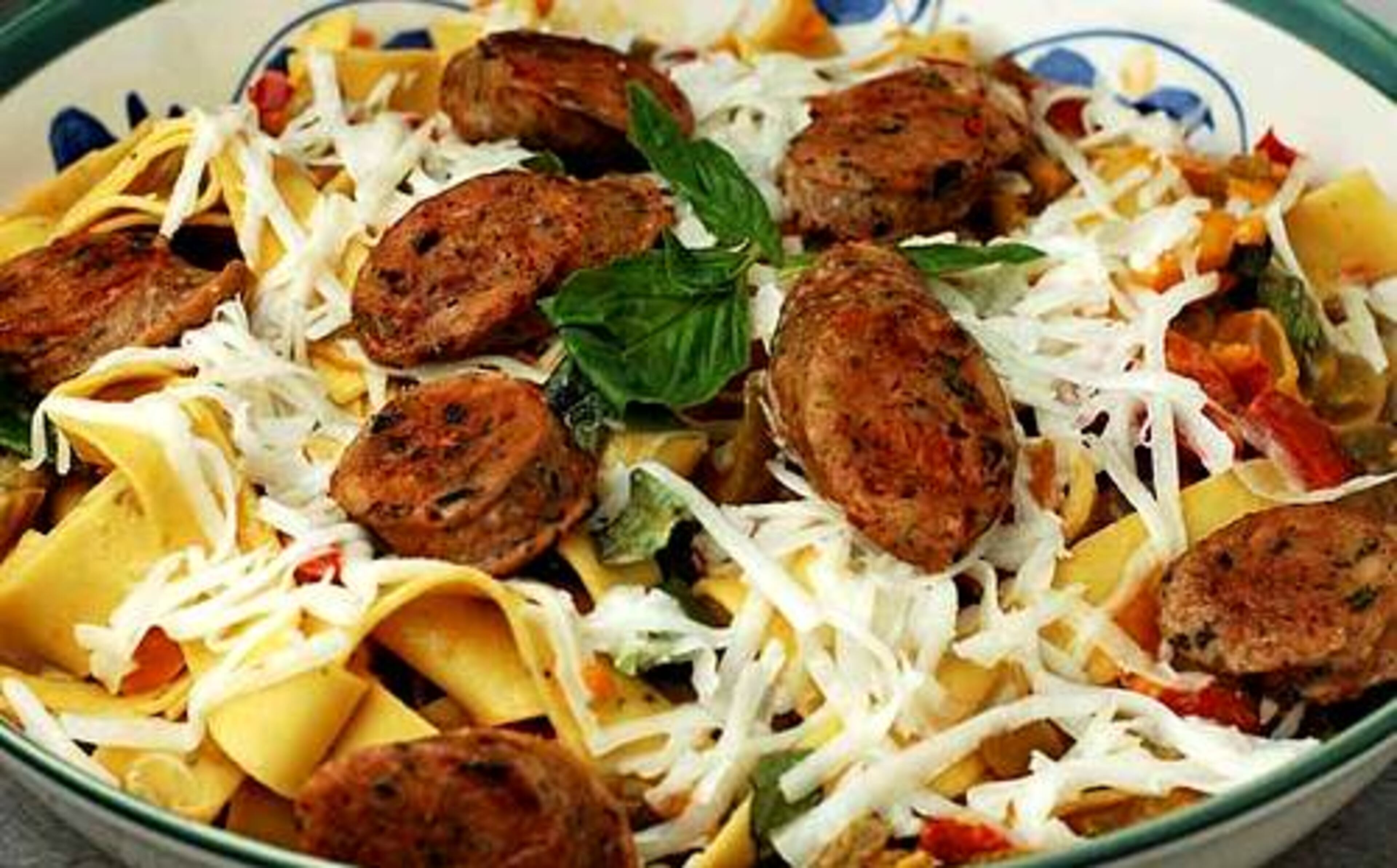 Three-Pepper Pappardelle, made with five Trader Joe's ingredients.