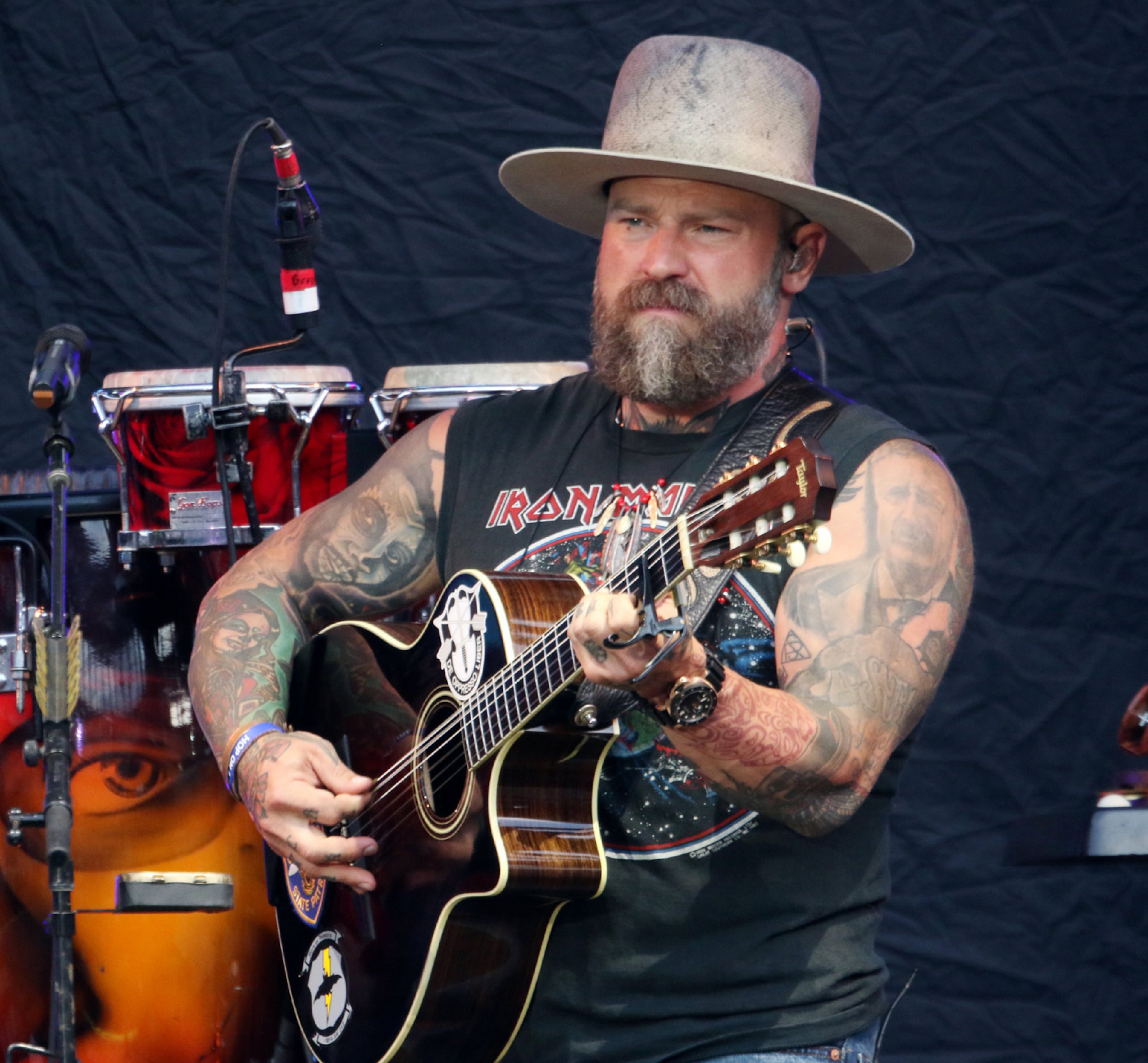 The Zac Brown Band entertained a large Truist Park crowd on Friday, June 17, 2022, on their Out in the Middle tour. (Photo: Robb Cohen for The Atlanta Journal-Constitution)