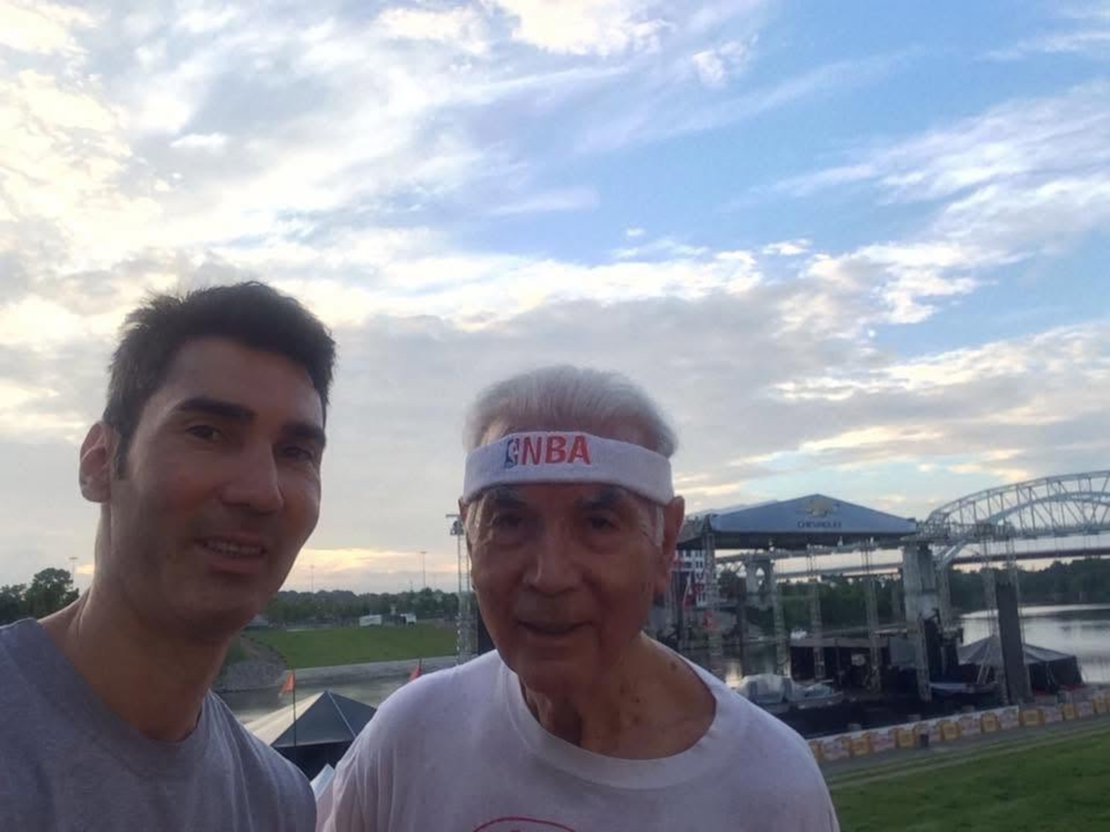 AJC opinion editor David Plazas (left) ran with his father, the Rev. Dr. Carlos Plazas Sr., in Nashville, Tennessee, in 2015. This was their last run together. (Courtesy of David Plazas)