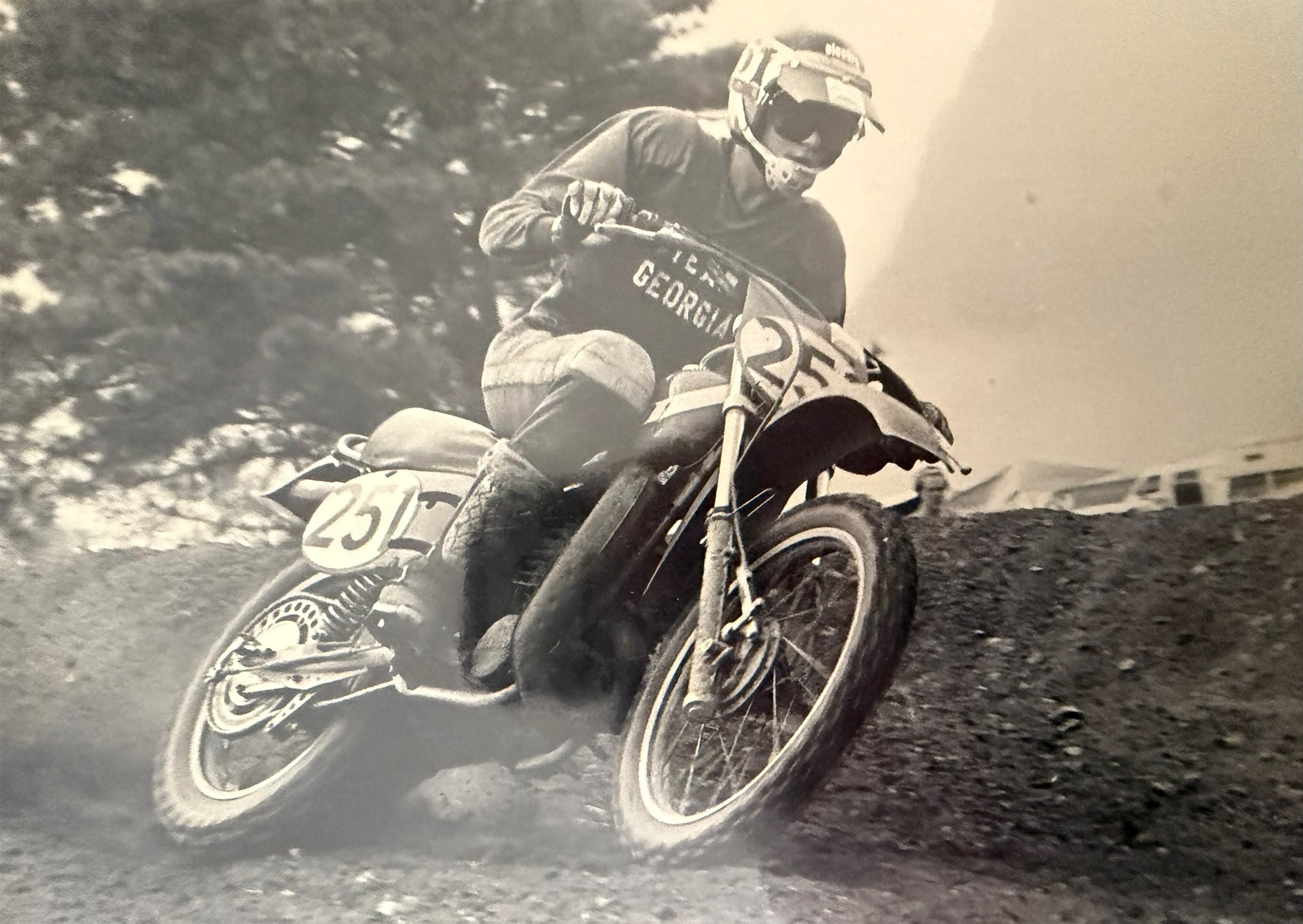 Greg Lassiter, who went to high school in Decatur, won $5 million at trial in DeKalb County this month against Yamaha and Honda. Lassiter alleged his aggressive cancer was caused by his exposure to asbestos while working on Yamaha and Honda motorcycles that he raced for decades. (Courtesy of Greg Lassiter)
