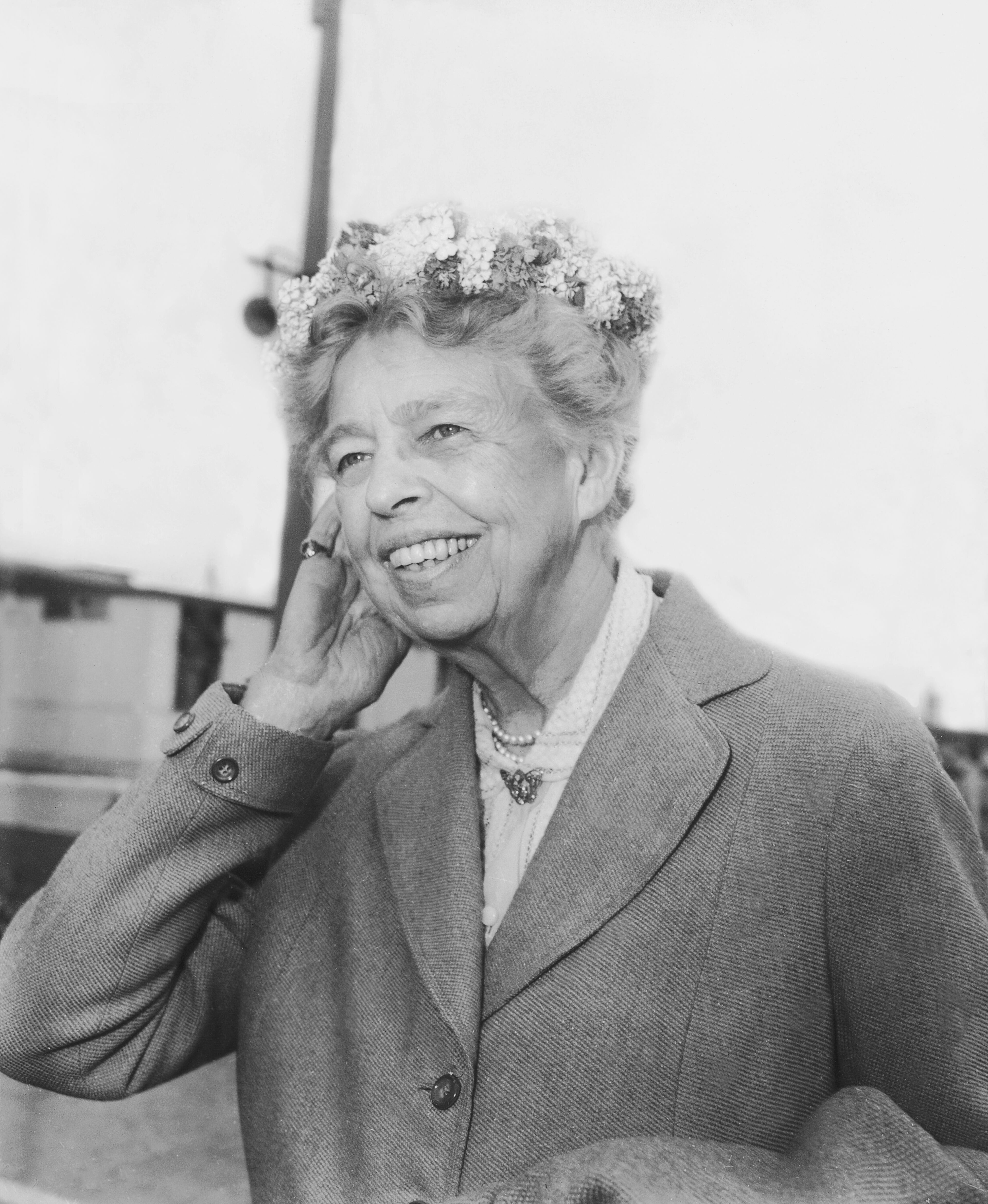 Eleanor Roosevelt was raised by her grandmother after her mother died. (Photo by A. W. Cox/Cox/Getty Images)