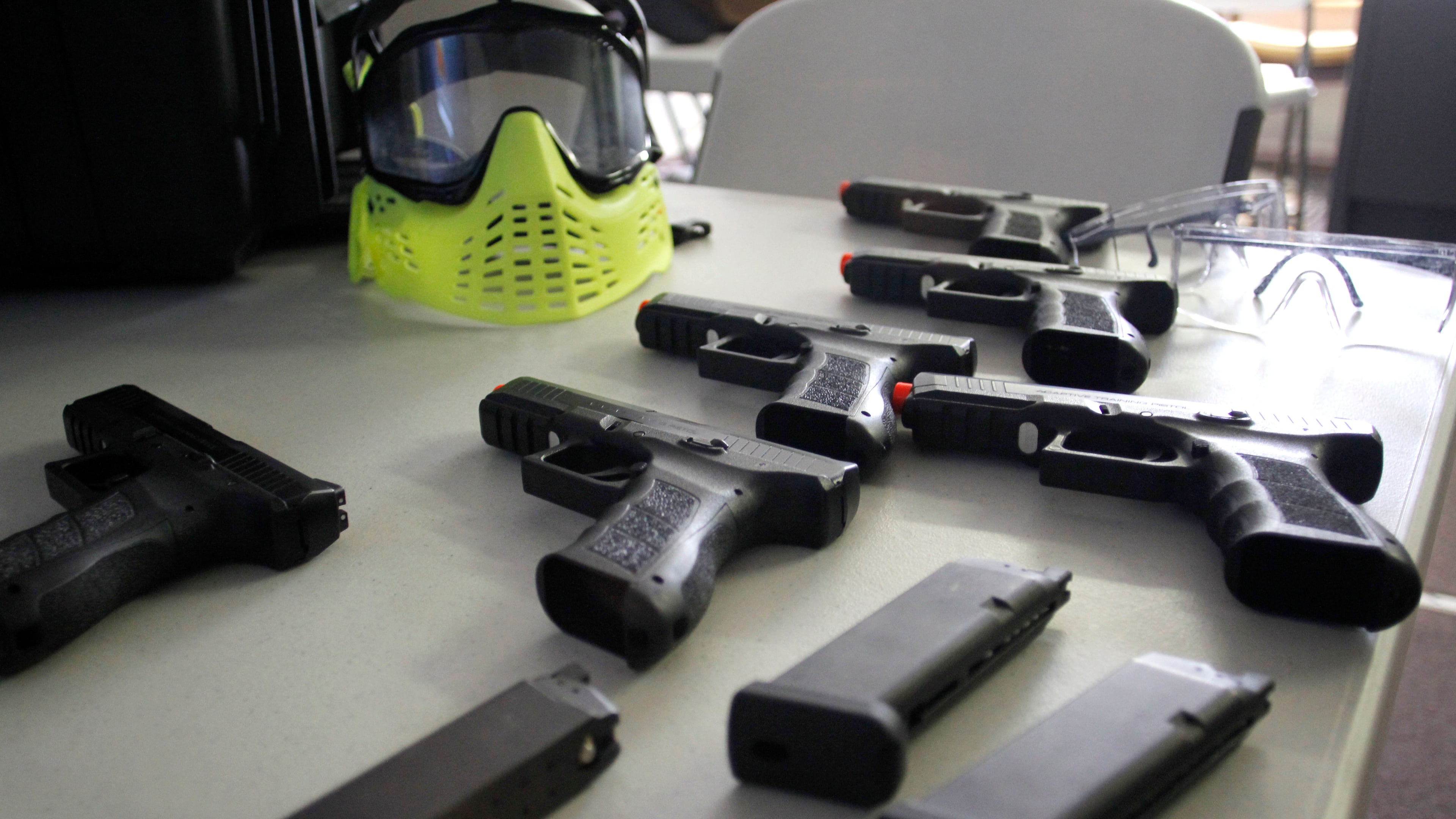 Training pistols at the Cartersville/Bartow Training Center were paid for by asset forfeiture funds. (AJC file photo/2016)