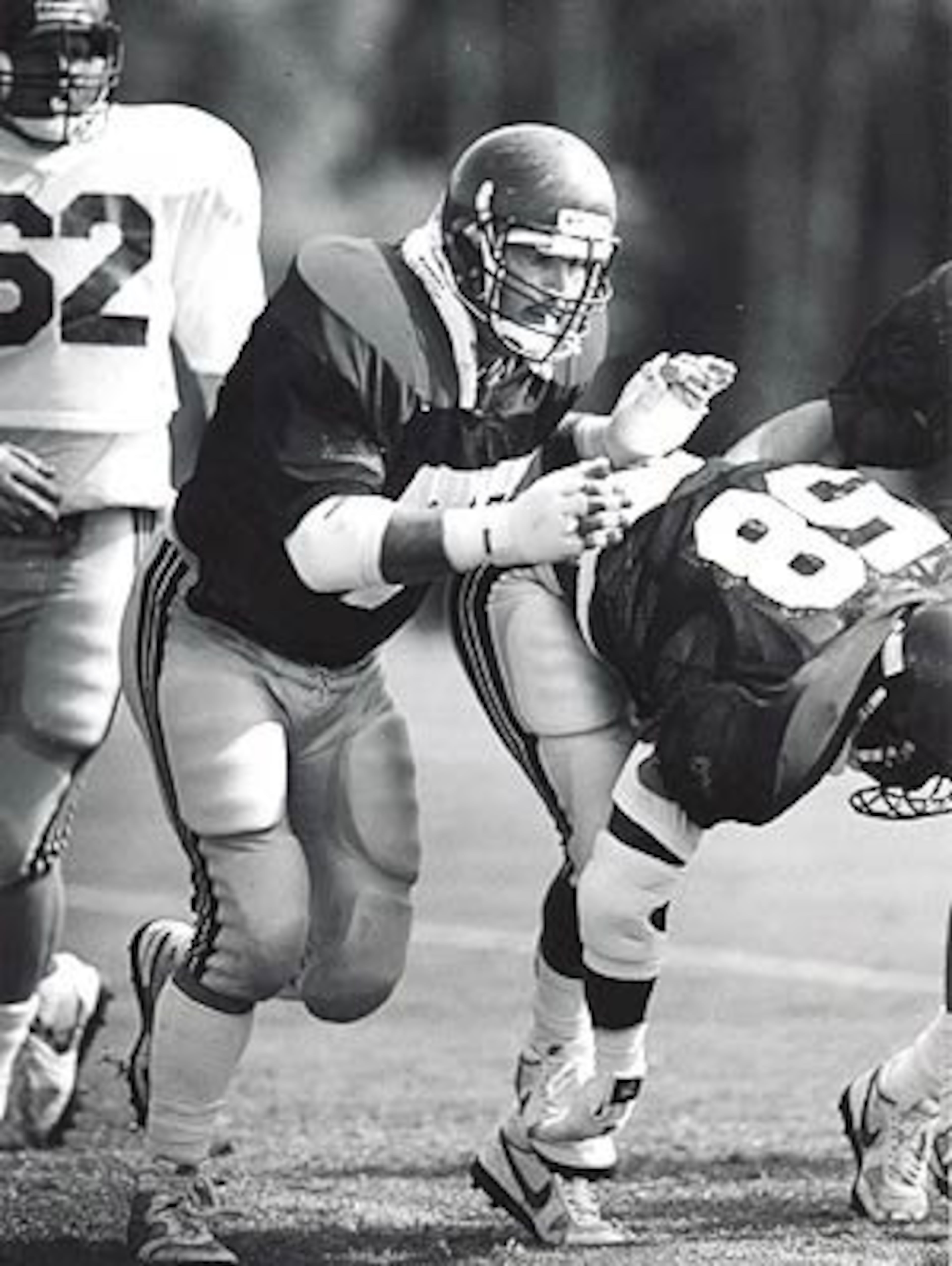 Bryan, here practicing with the Falcons, was a three-time All-Big 8 selection and a two-time All-American. He holds the Oklahoma University record for tackles by a lineman with 365. In an interview with The Oklahoman last summer, Bryan said he weighed about 325 pounds and was 75 pounds overweight. Bryan, who ranched and farmed more than 1,000 acres outside Coweta, said he tried to lose weight.