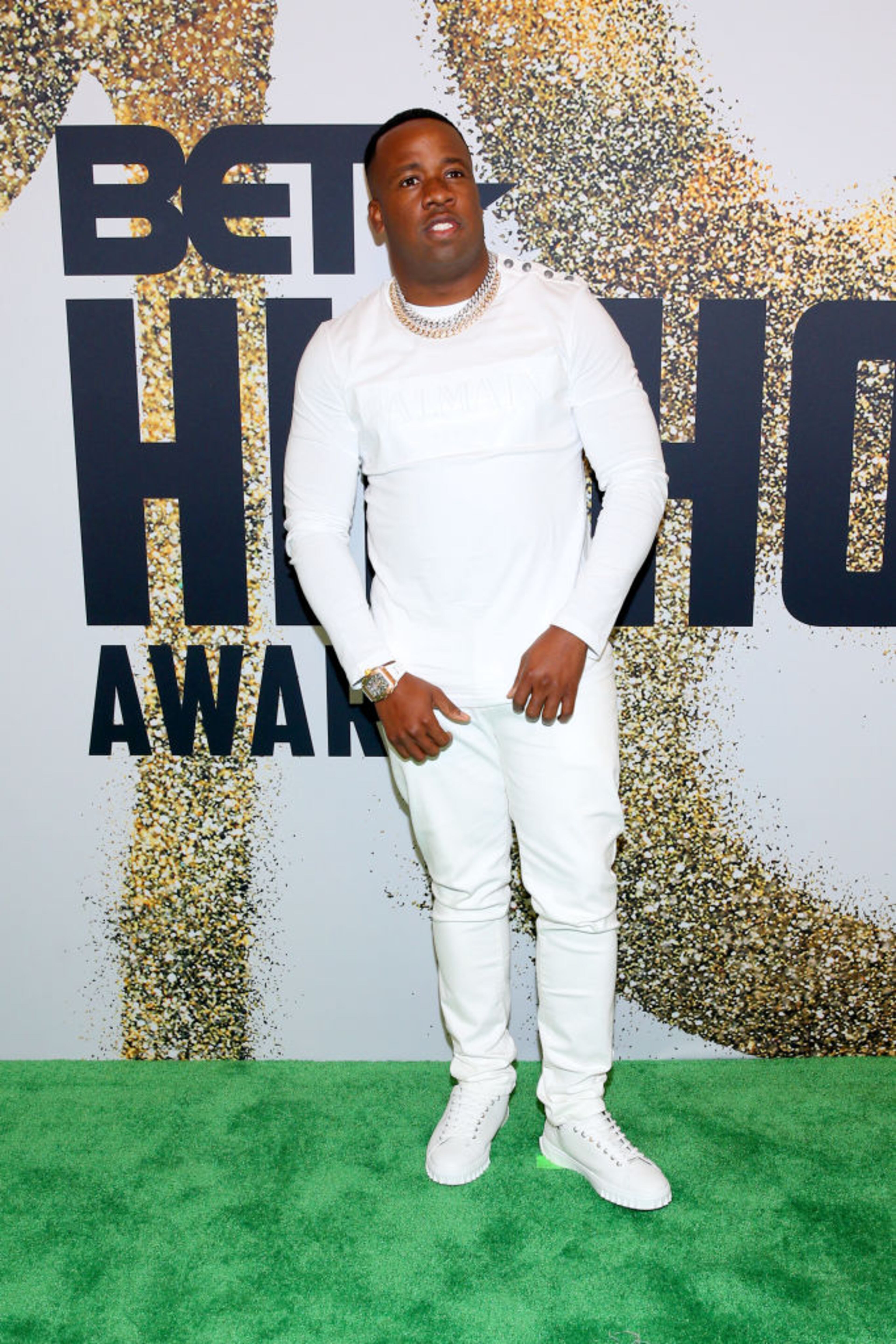 MIAMI BEACH, FL - OCTOBER 06: Yo Gotti arrives at the BET Hip Hop Awards 2018 at Fillmore Miami Beach on October 6, 2018 in Miami Beach, Florida. (Photo by Bennett Raglin/Getty Images for BET)