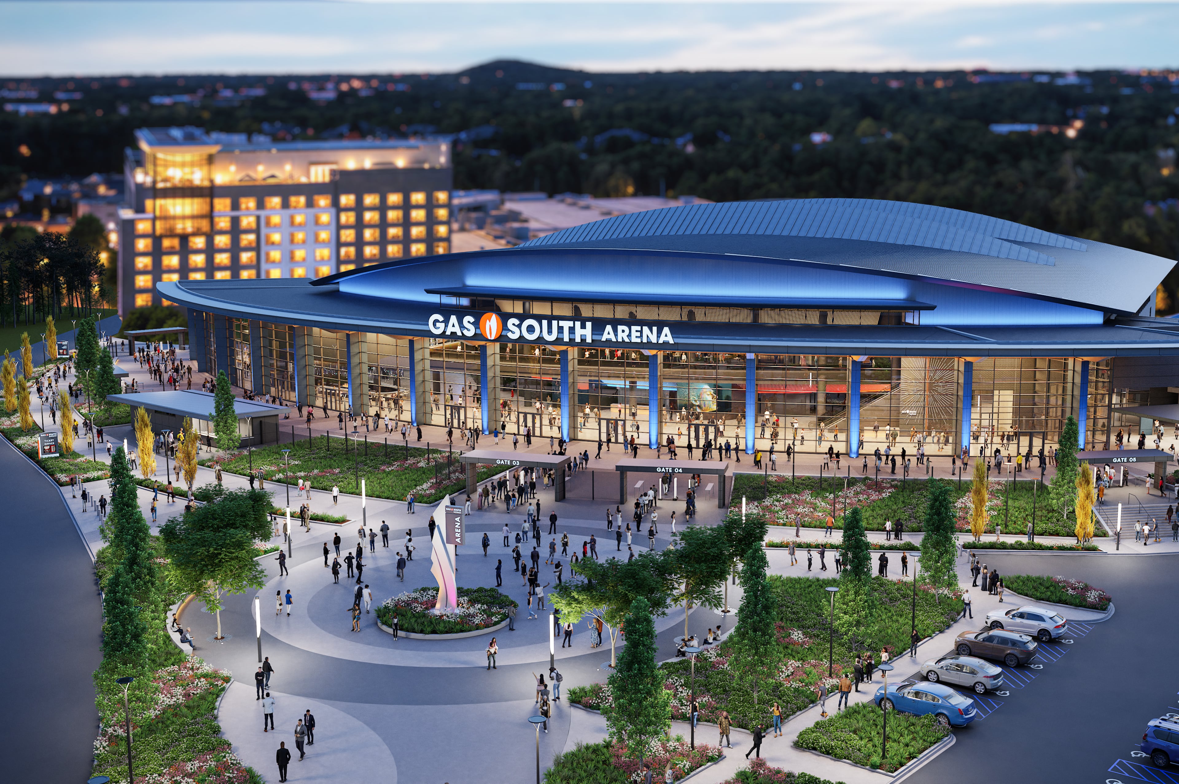 Gas South Arena rendering (2026)