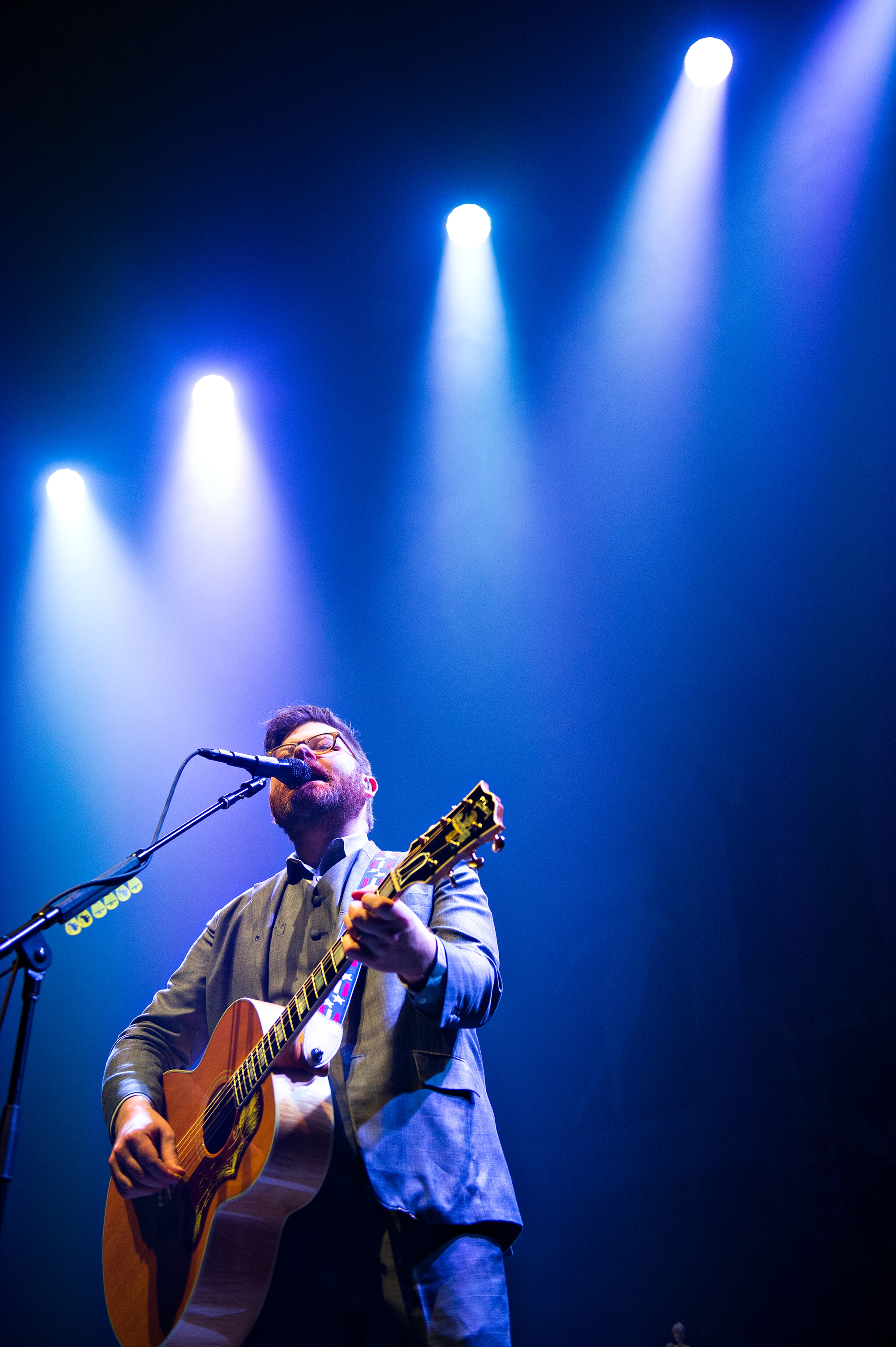 The Decemberists lead singer Colin Meloy performs on stage at The Tabernacle in Atlanta on Friday, April 10, 2015. JONATHAN PHILLIPS / SPECIAL