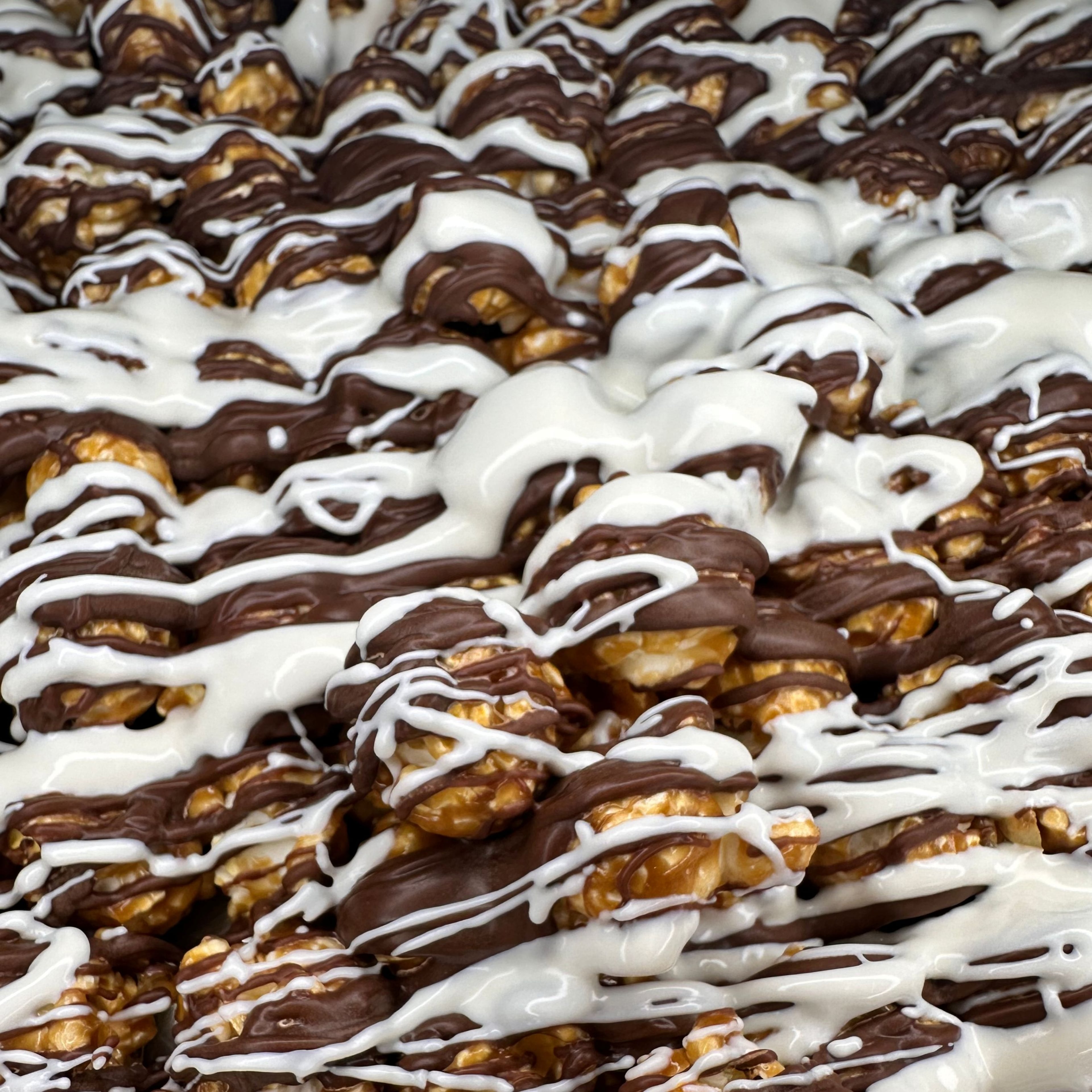 Tuxedo caramel popcorn from Poppington’s Gourmet Popcorn. (Courtesy of Poppington’s)