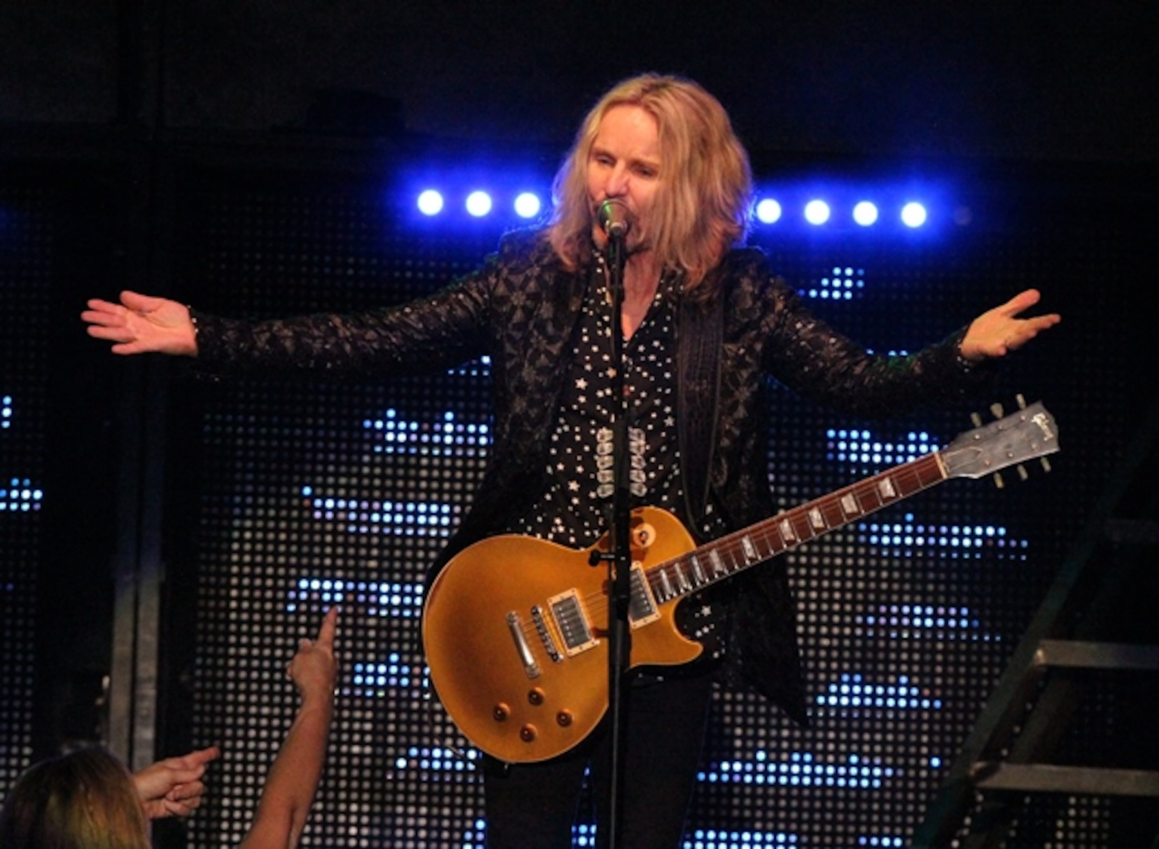 Styx - singer/guitarist Tommy Shaw, singer/guitarist James "JY' Young, singer-keyboardist Lawrence Gowan, bassist Ricky Phillips and drummer Todd Sucherman - played a sold-out show at Cadence Bank Amphitheatre at Chastain Park on May 26, 2019. Photo: Melissa Ruggieri/Atlanta Journal-Constitution