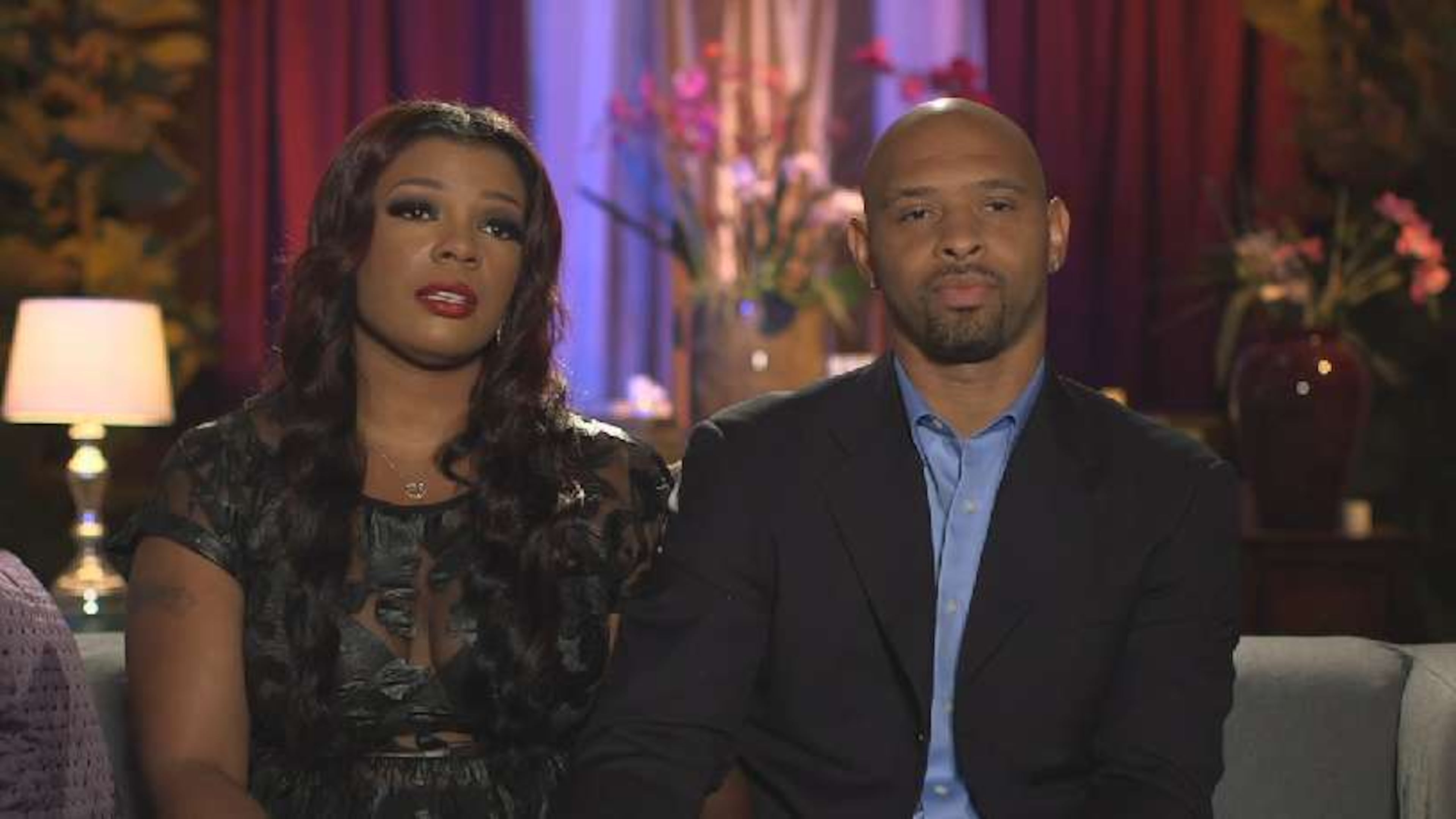 Syleena Johnson and Kiwane Garris try to work on their marriage in WE-TV's 'Marriage Boot Camp: Reality Stars." CREDIT: WE-TV