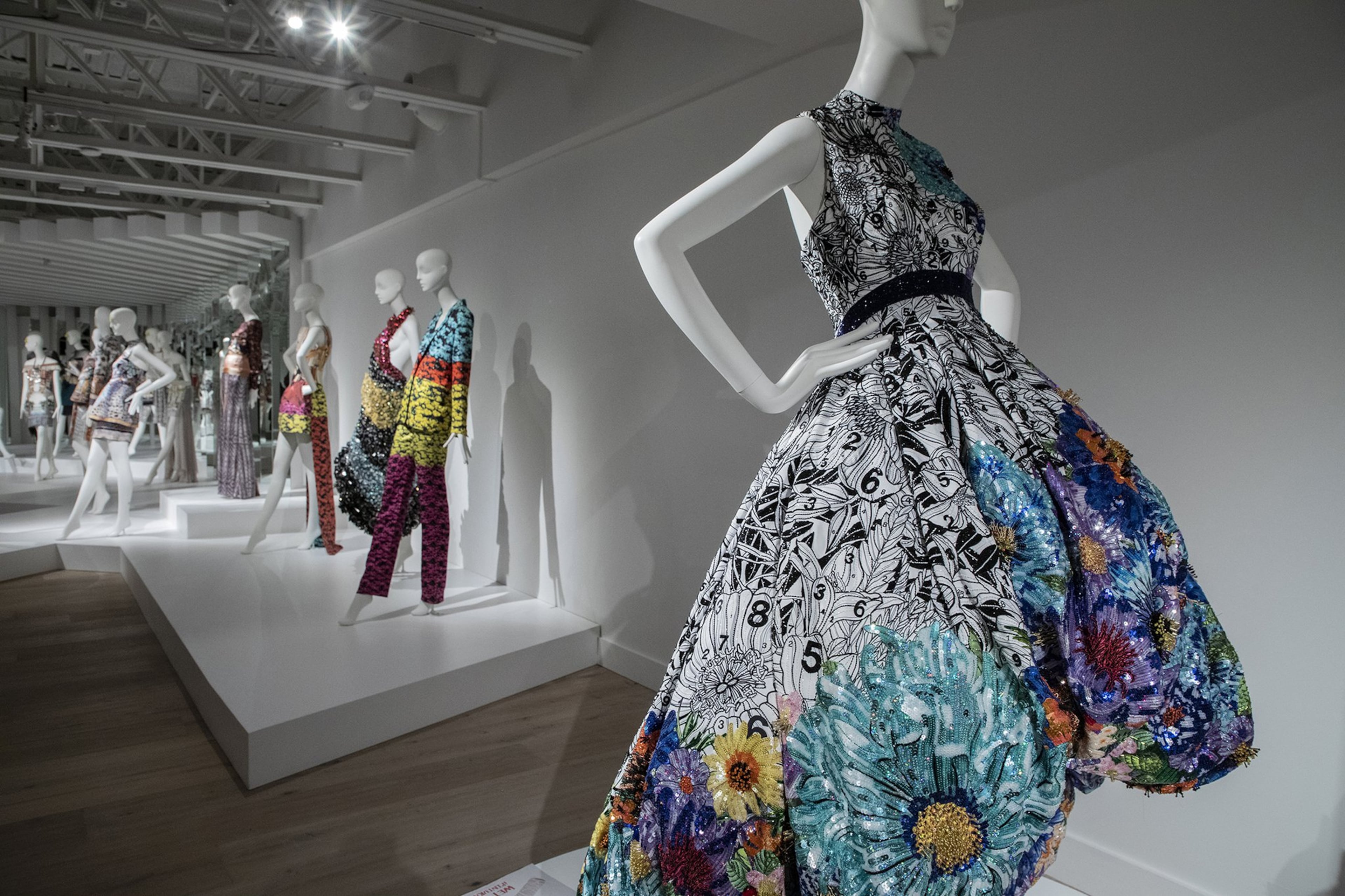 In her Spring/Summer 2012 “Flower Fields” collection designer Mary Katrantzou revels in the beauty of nature but uses industrial fabrication to create her designs. Contributed by SCAD