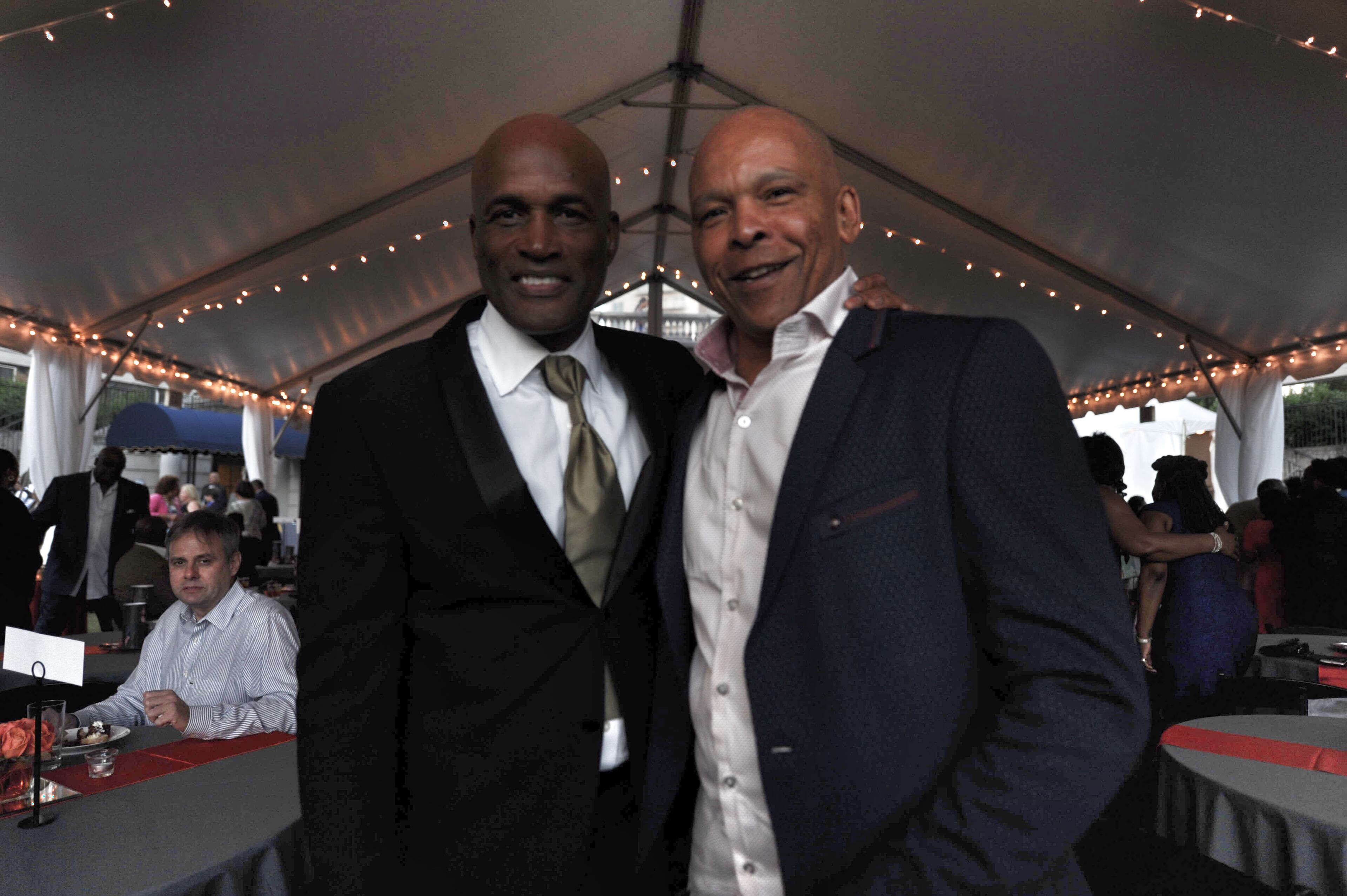 Kenny Leon and friend at Saturday’s party benefiting True Colors Theatre Company.
