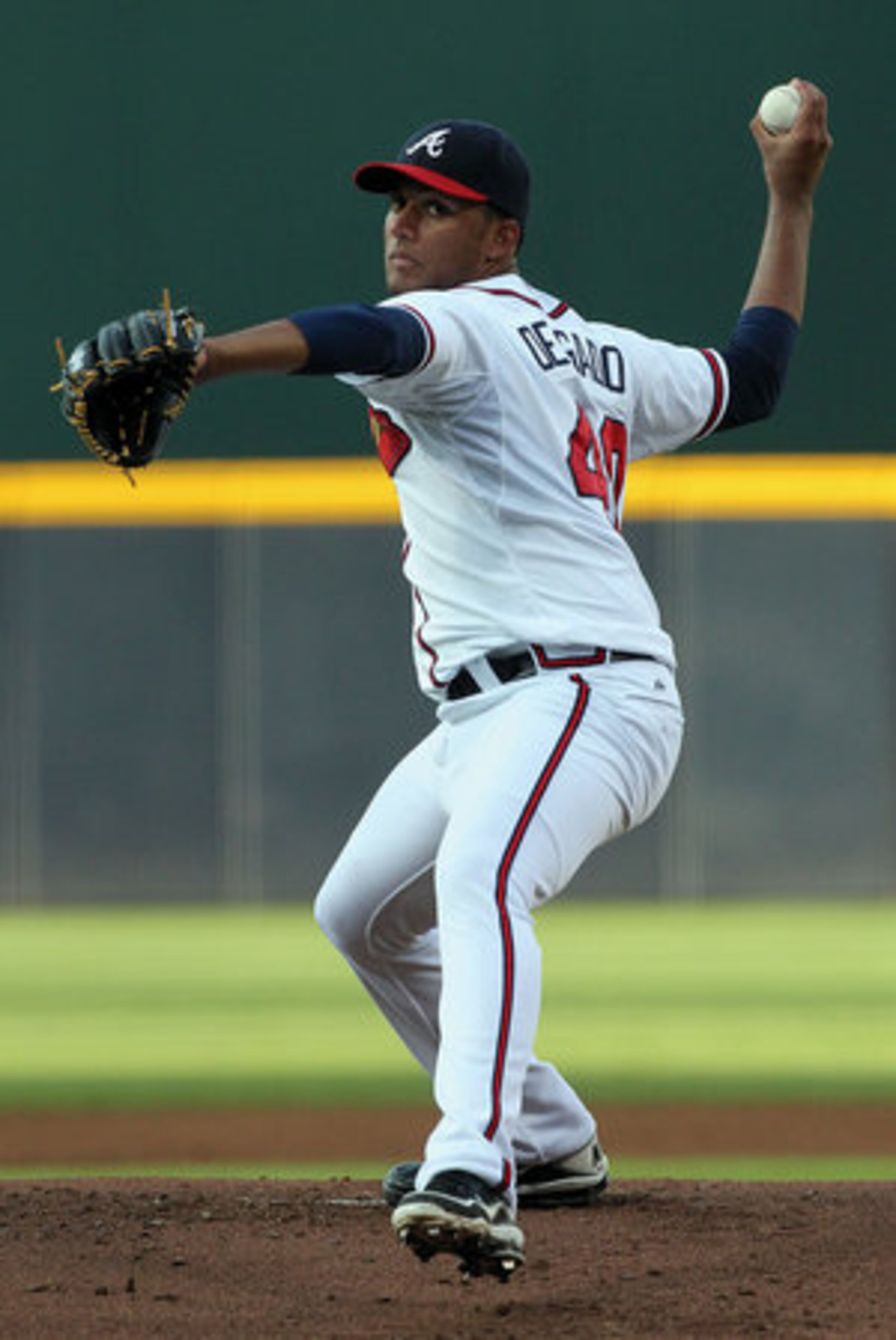 Randall Delgado, making his 10th start of the season.