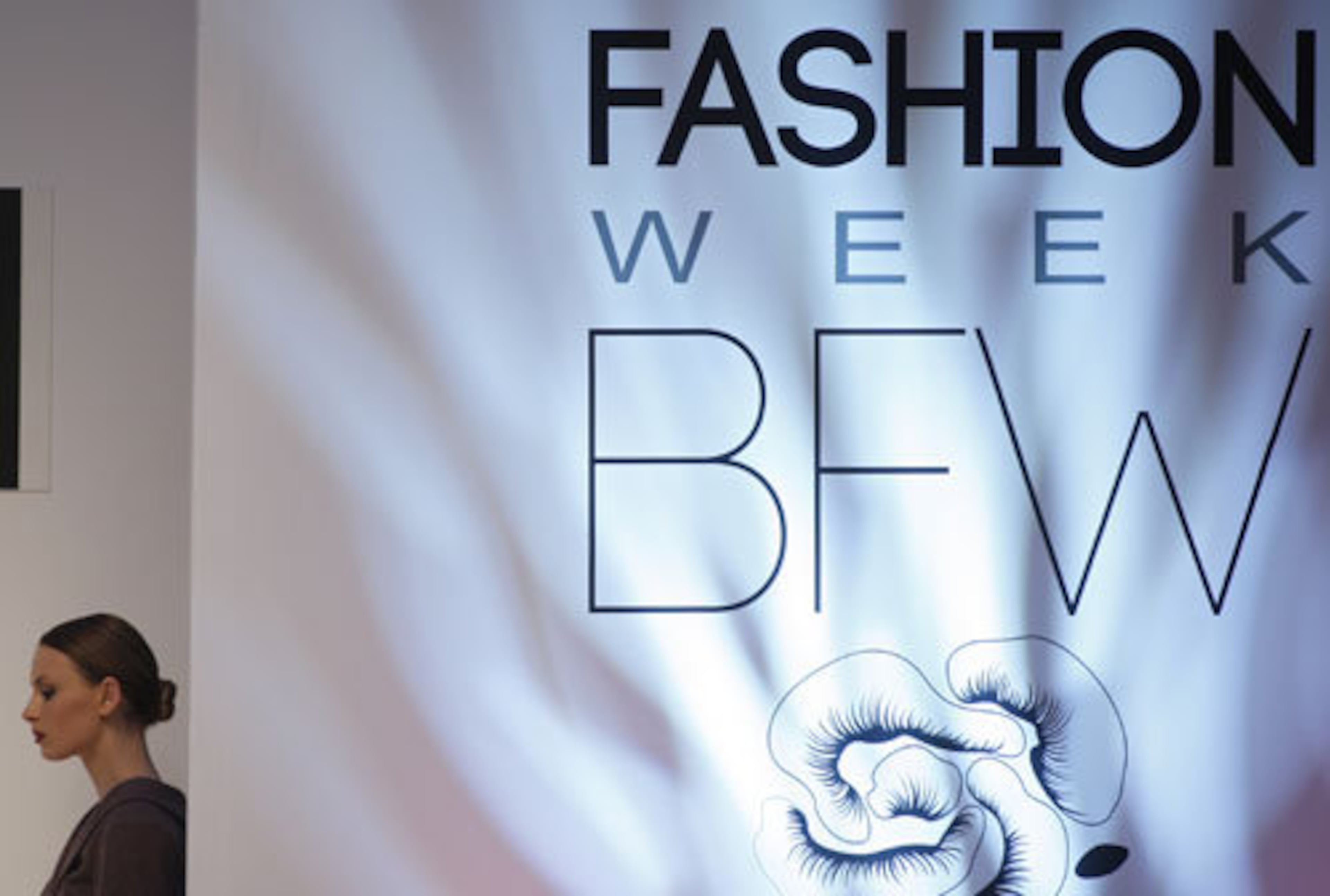 Model presents a creation by Belarus designer Irina Boitsik during Belarus Fashion Week in Minsk, Belarus, Thursday, April 14, 2011.