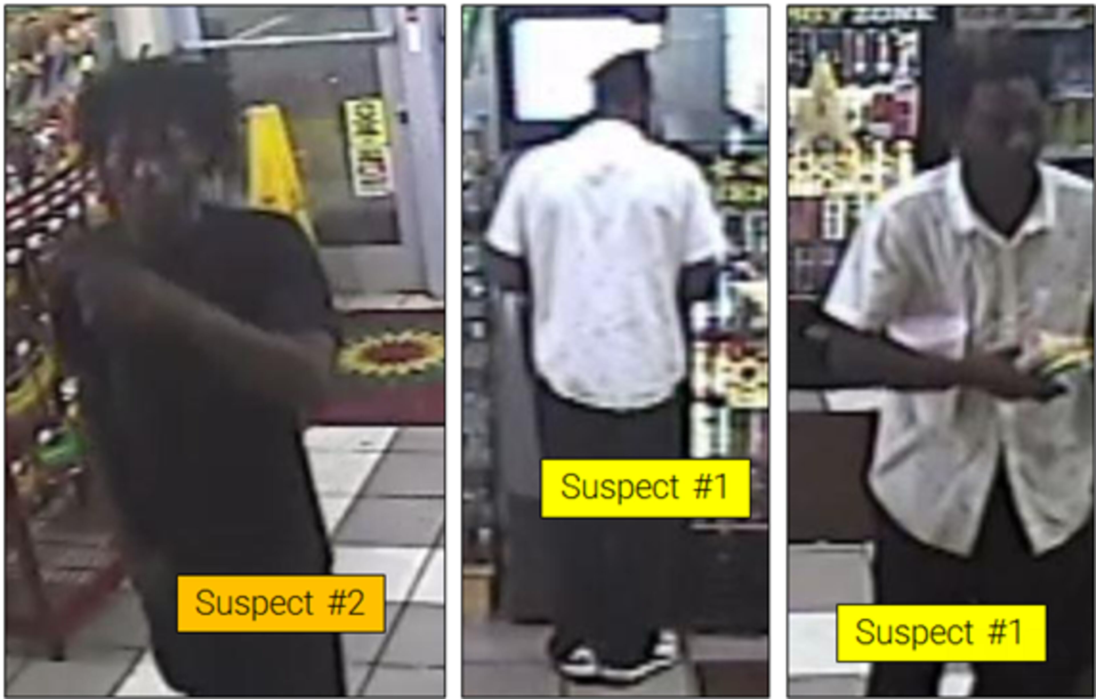 Gwinnett County police are trying to identify these two suspects in the beating, kidnapping and robbery of a Tucker man. The victim's nose was broken in the attack.