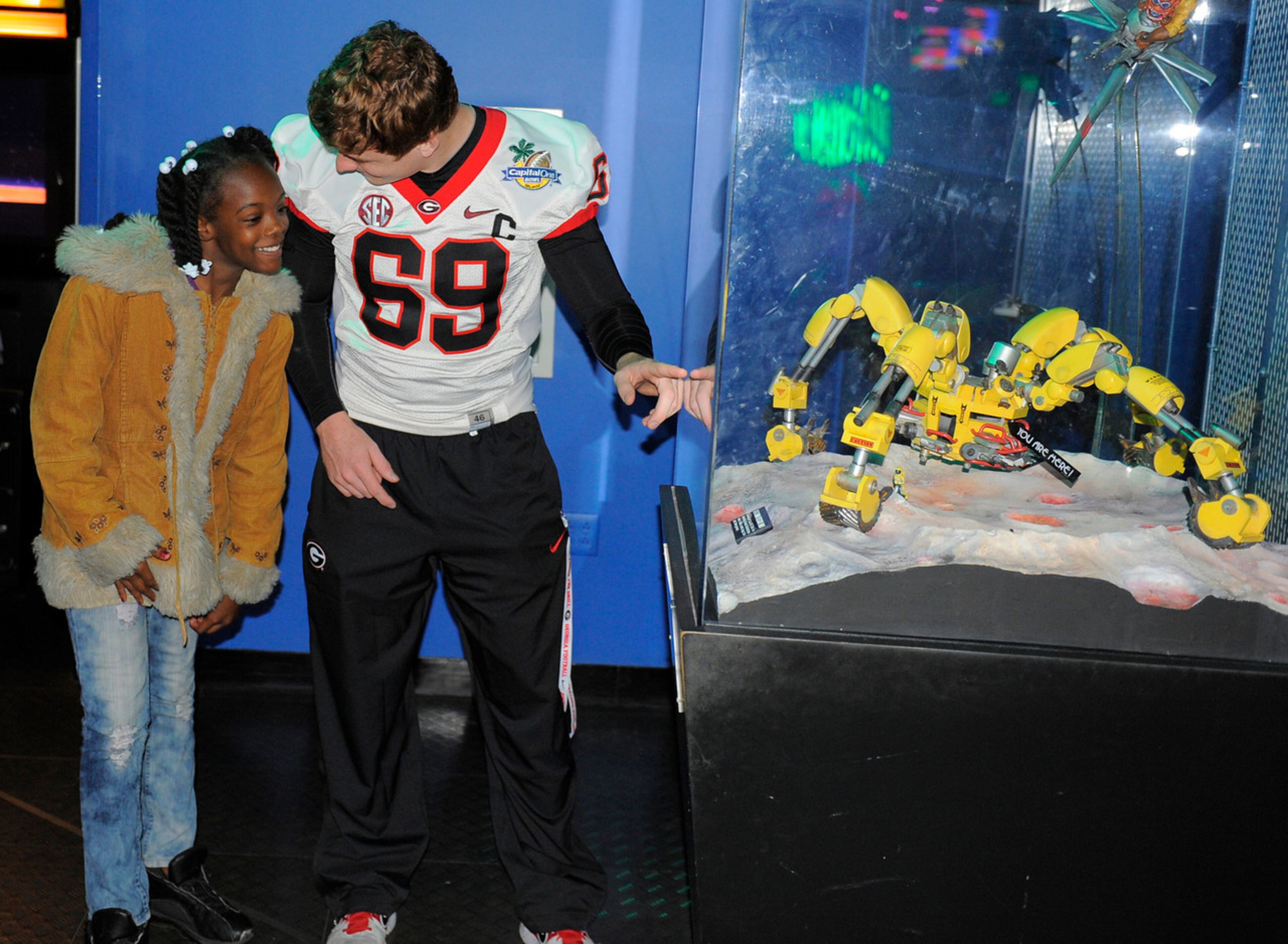 Ty Frix shows off his knowledge of the deep sea.