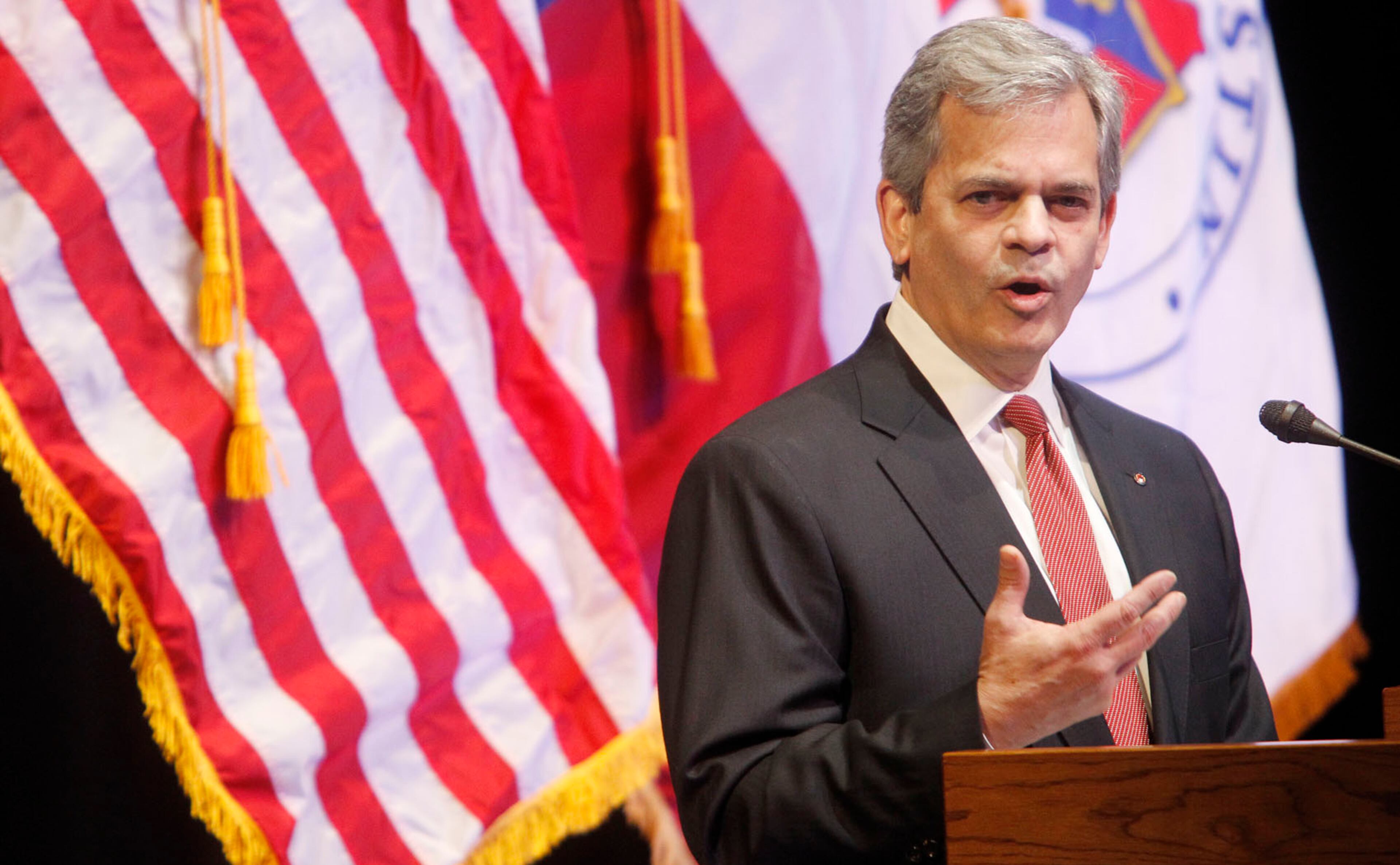 Austin Mayor Steve Adler speaks during the State of the City Address on Tuesday, Feb. 16, 2016.