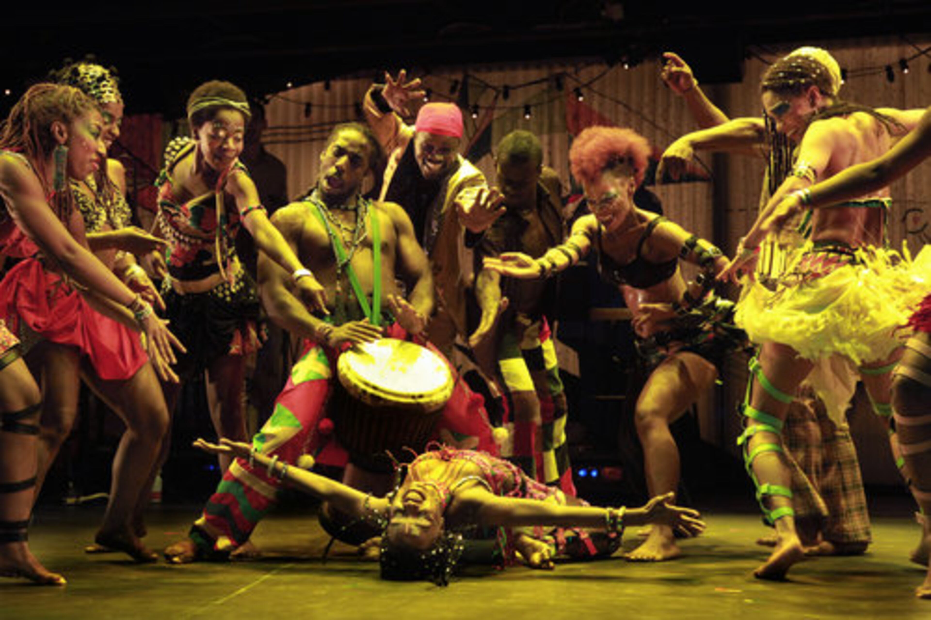 Fela was also the father of Afrobeat, which melded influences from Nigerian Yoruba to Coltrane, Afro-Cuban mambo to Sinatra and then some. The music and the movement of "Fela!" evokes everything from joyous sensuality to oppression.