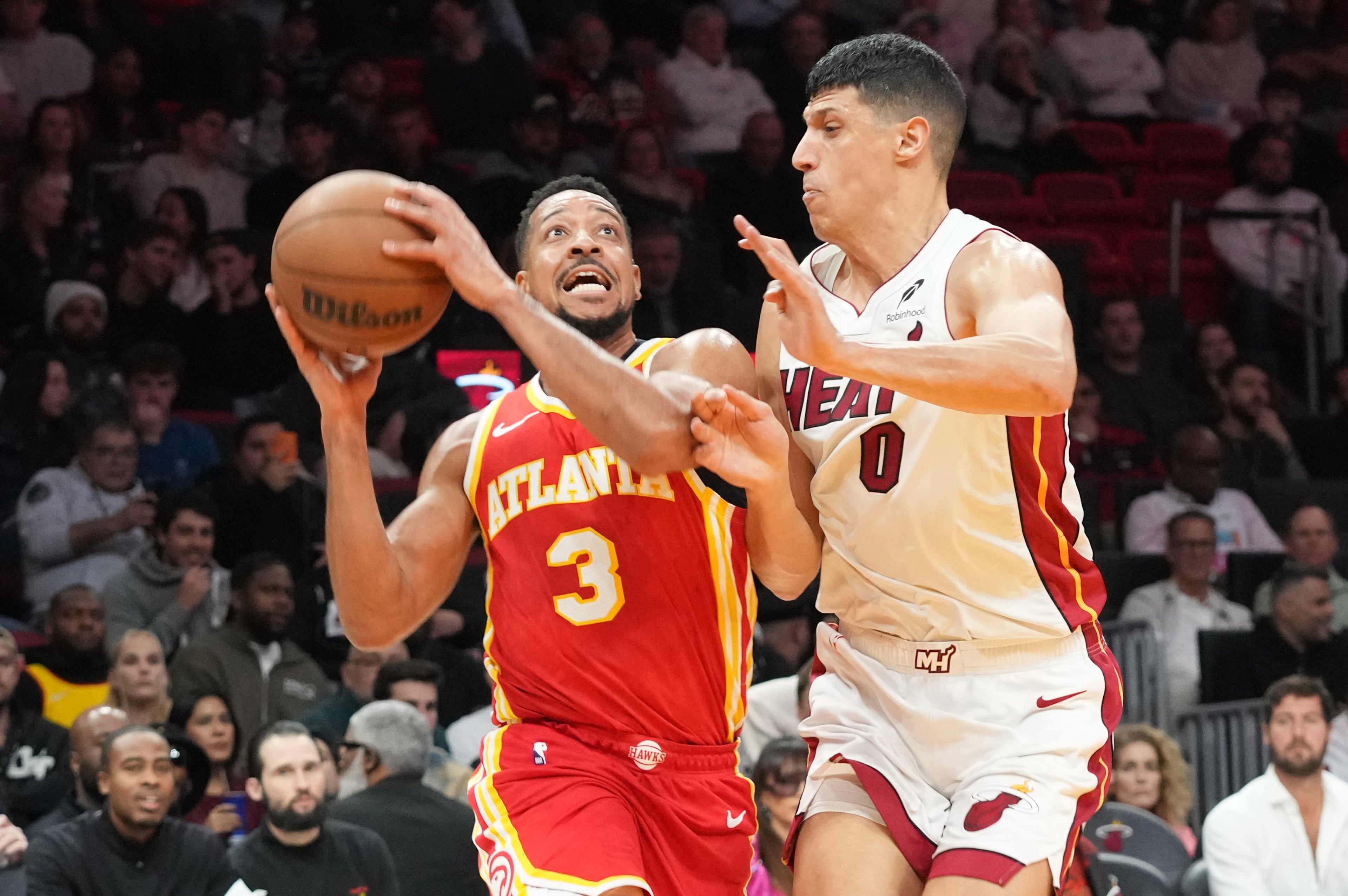 Hawks Heat Basketball