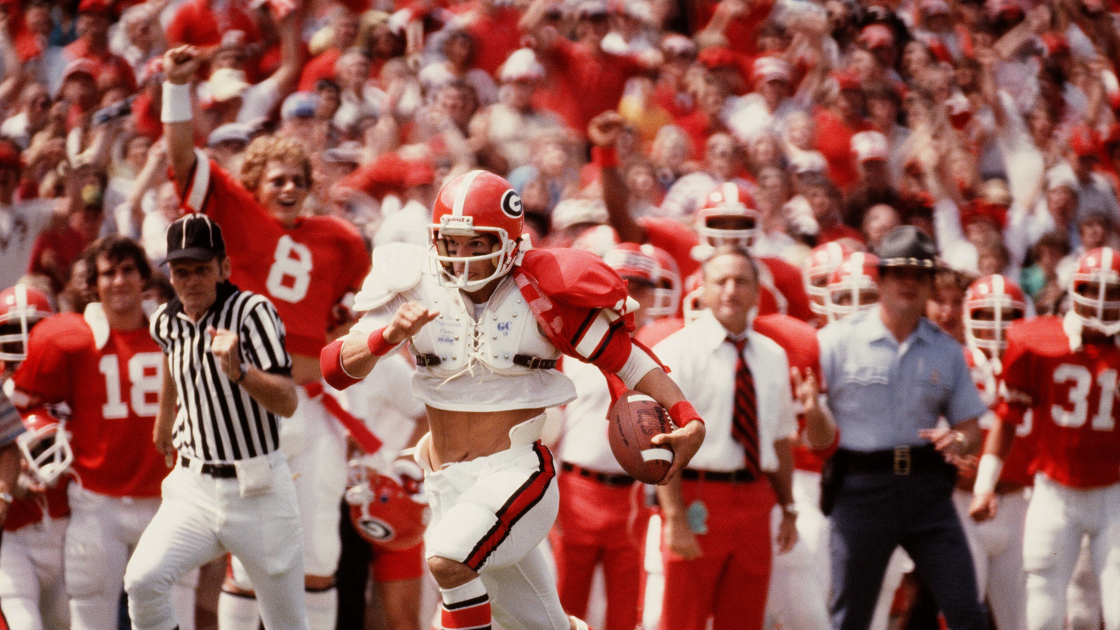 Scott Woerner returned this punt for a touchdown against Clemson in 1980.