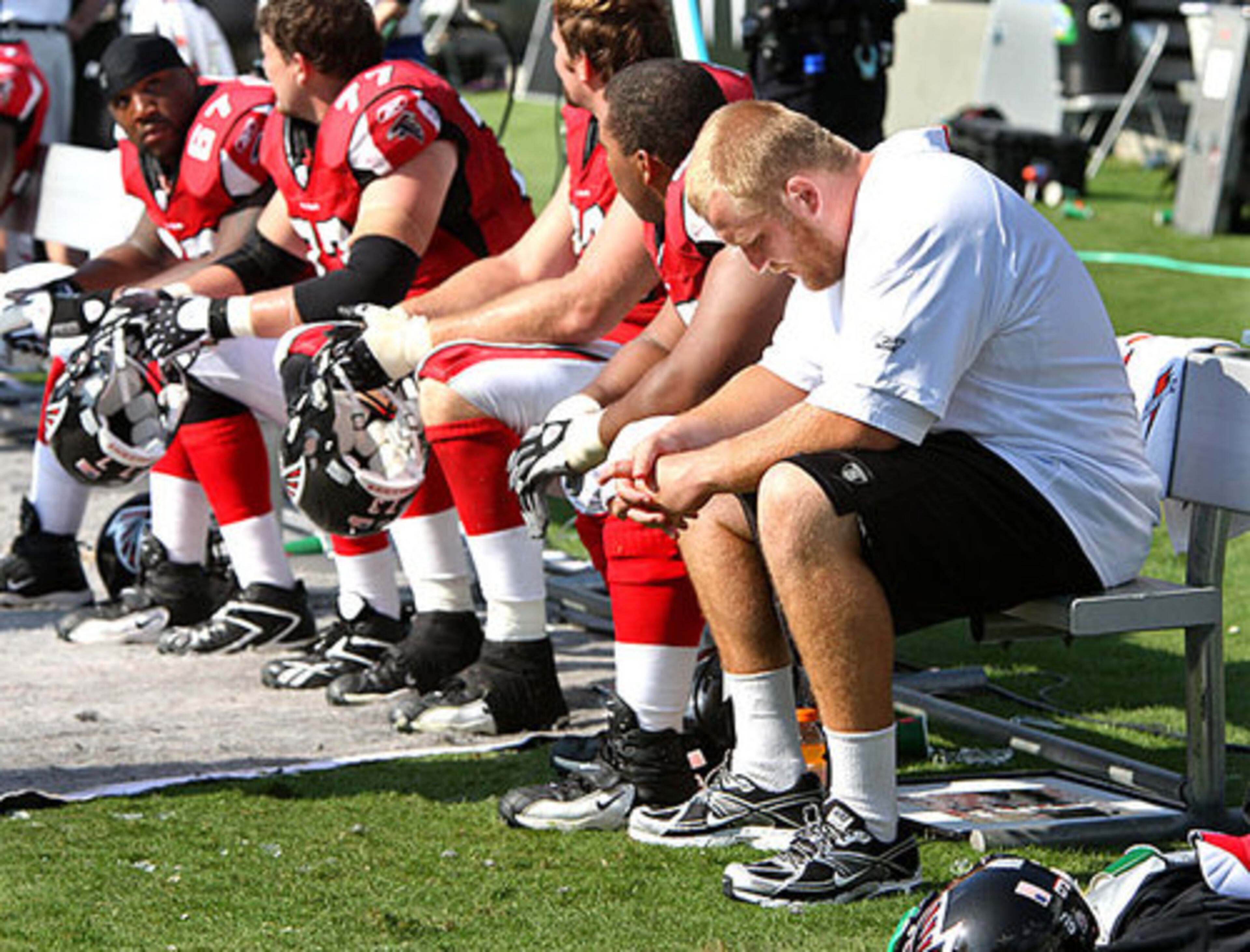 Baker (right) is still recovering from a concussion.