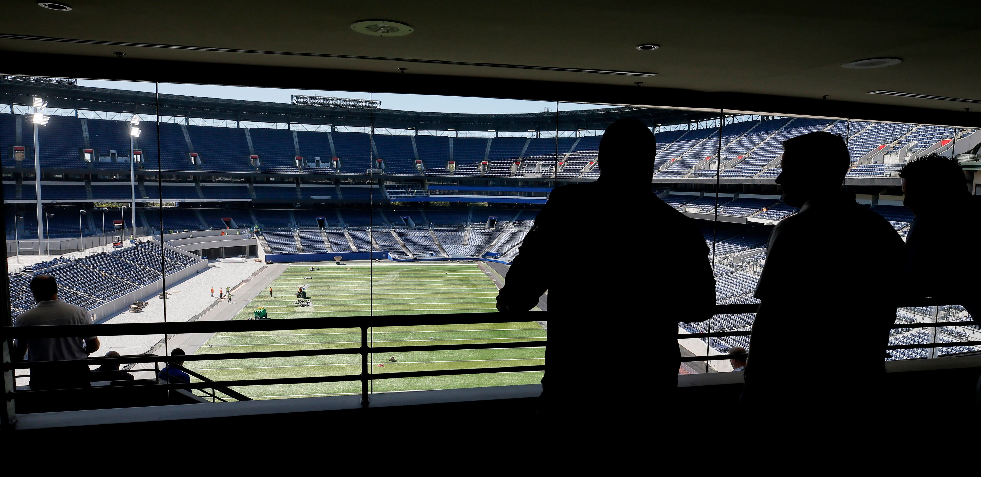 View from the clubhouse level on the north end of the stadium looking toward where home plate used to be.