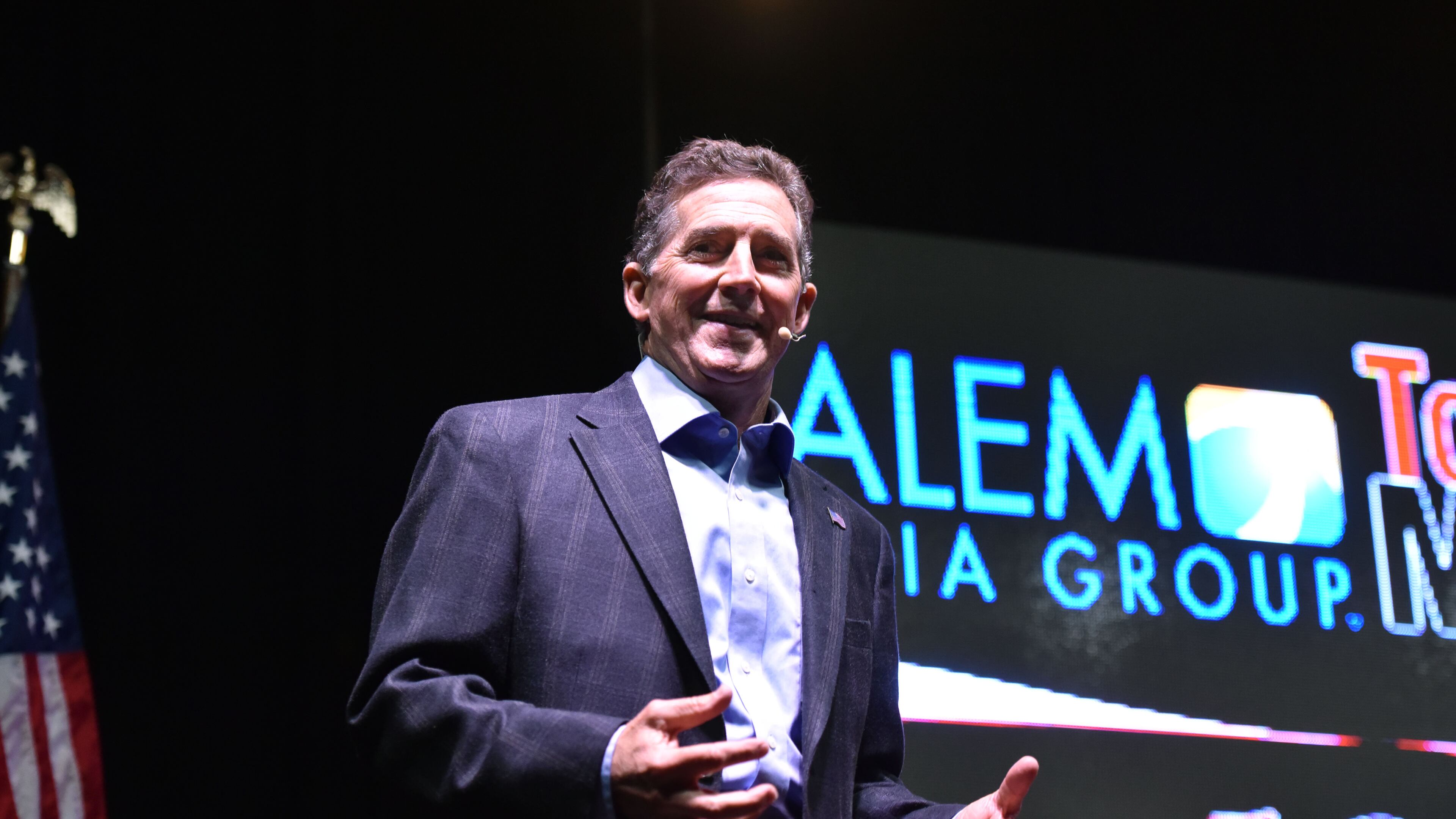 Jim DeMint, then president of the Heritage Foundation, speaks during the RedState Gathering in Atlanta, August 2015. (AJC Photo / Hyosub Shin)