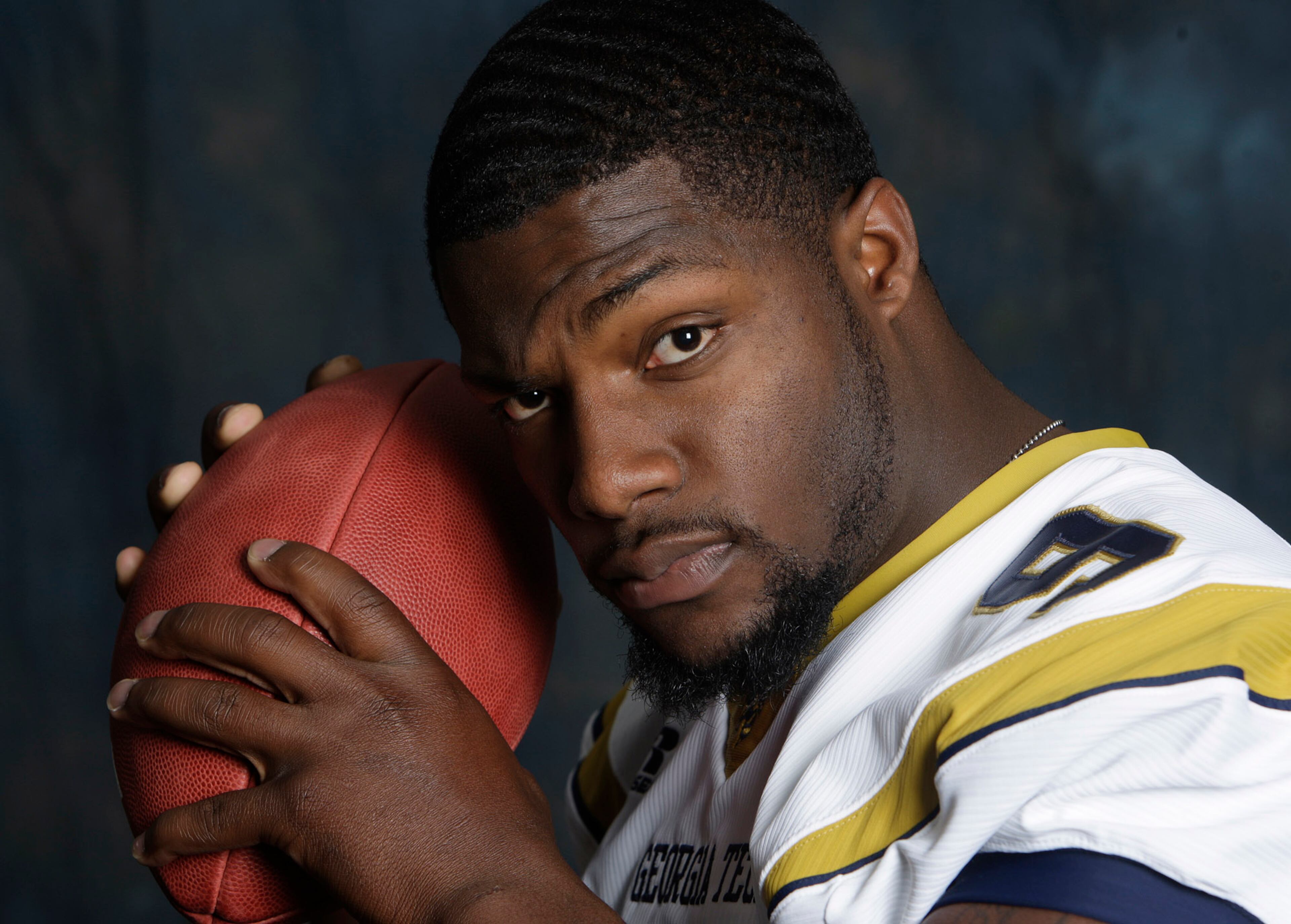 090417 -Atlanta- GA Tech football player Josh Nesbitt poses for his portrait on Friday, April 17, 2009 at Georgia Tech. Photo by JOHNNY CRAWFORD / Jcrawford@ajc.com