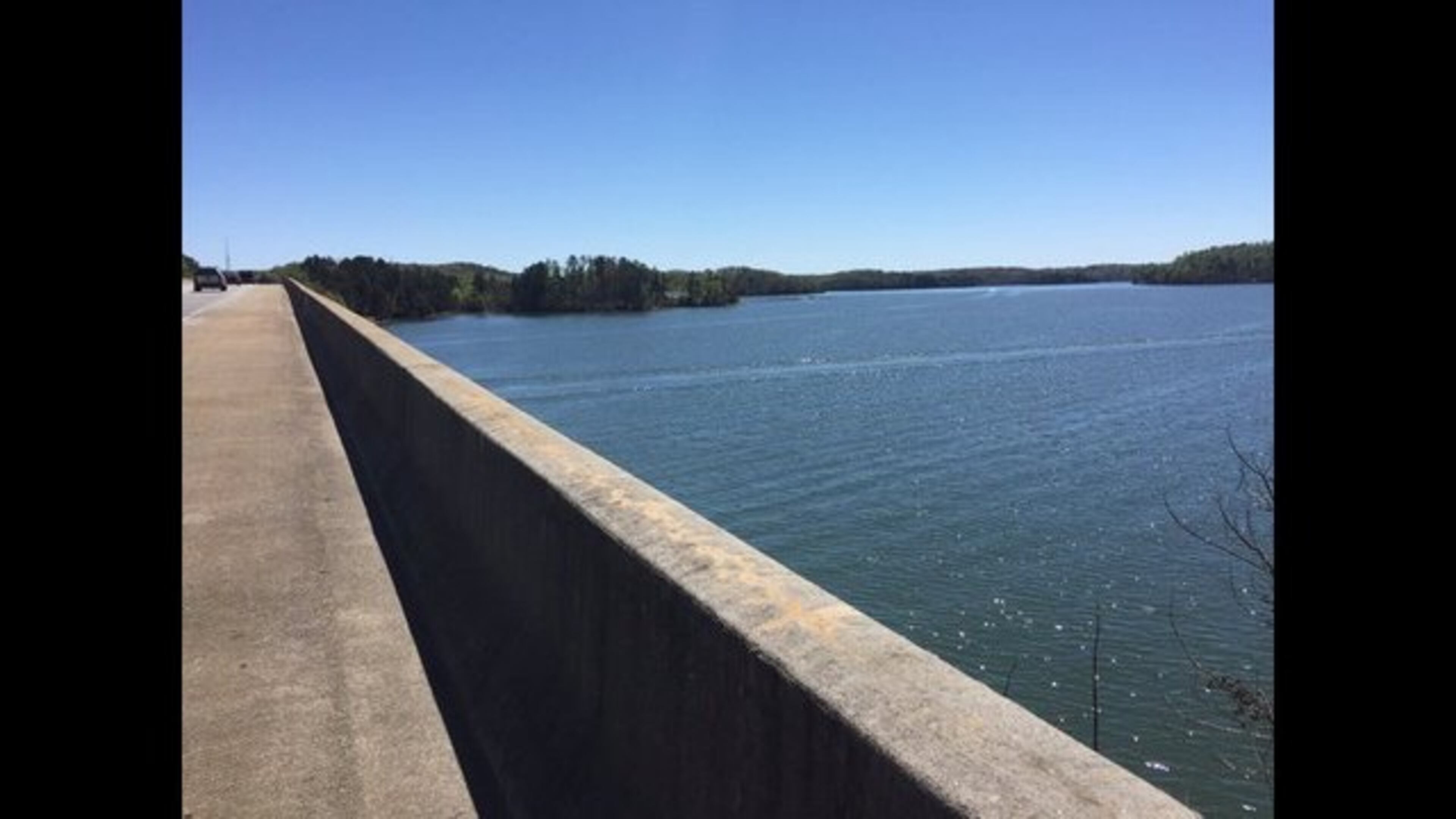 A woman’s body was found floating in Lake Lanier shortly before noon Sun., April 3, 2016. (Credit: Channel 2 Action News)