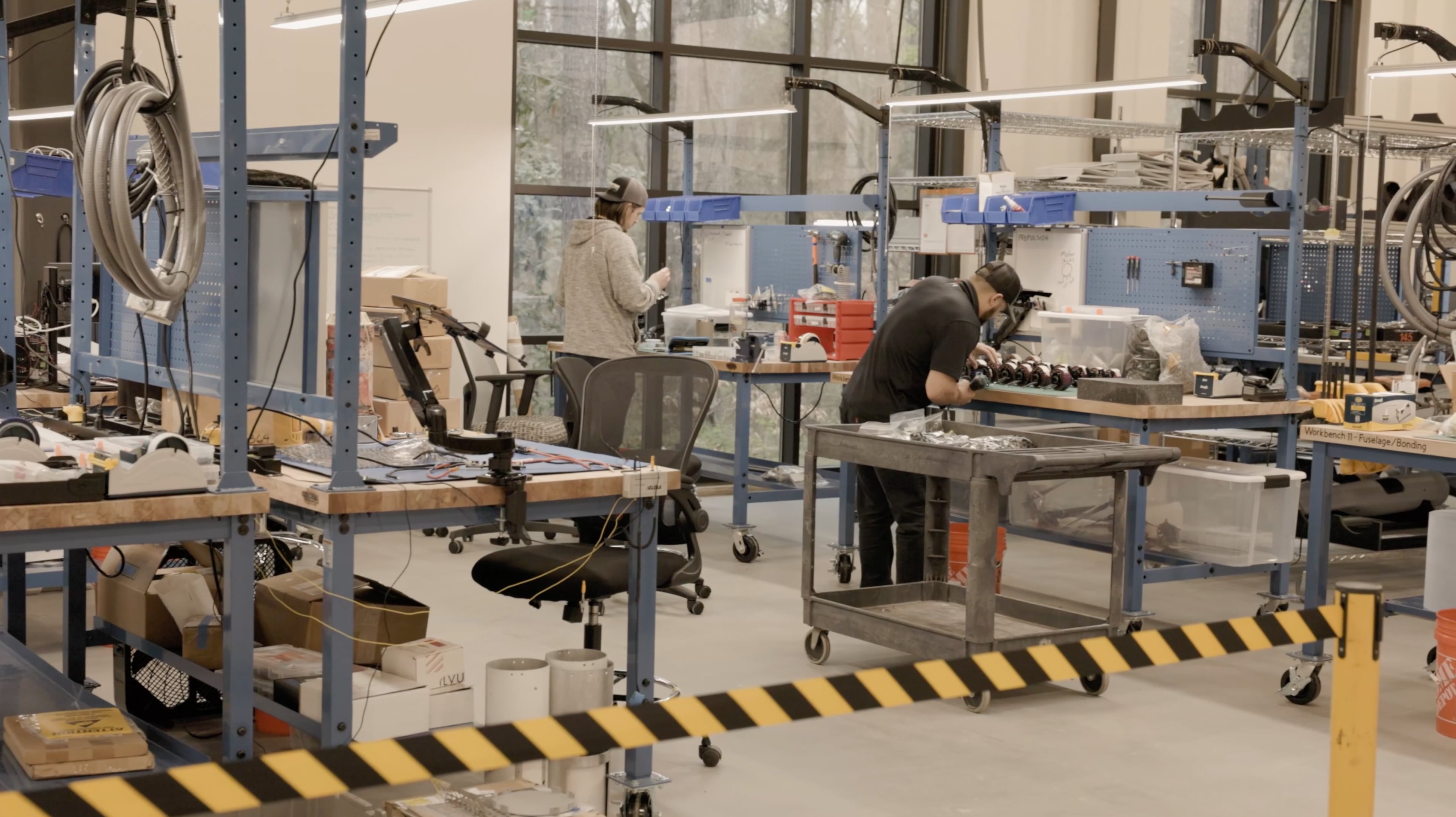 Anduril Industries' space in west Atlanta has the capabilities to produce 5,000 air system drones per year.