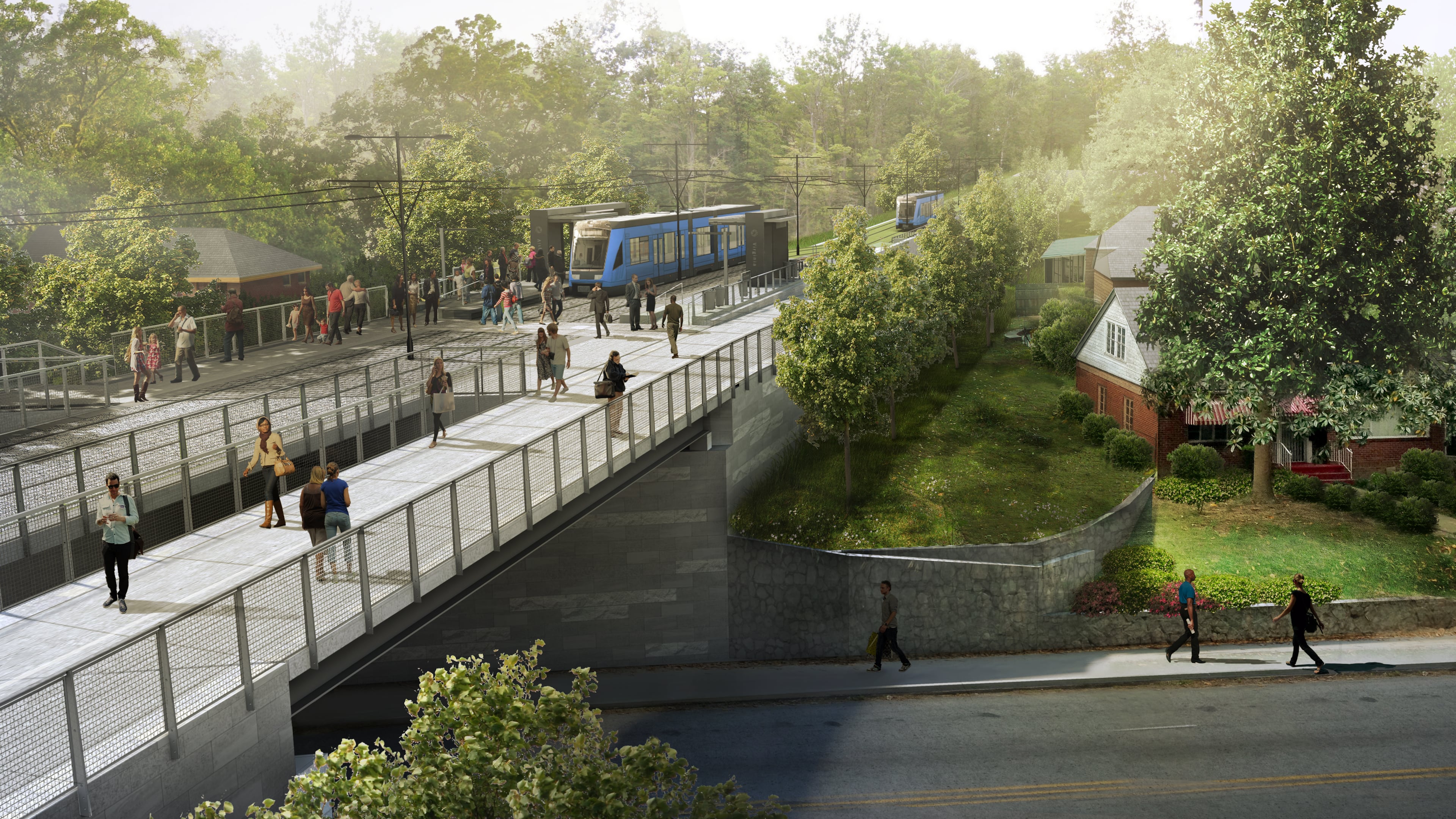 Beltline officials presented new light rail ridership projections at a community meeting Thursday night. (Courtesy of Atlanta Beltline Inc.)