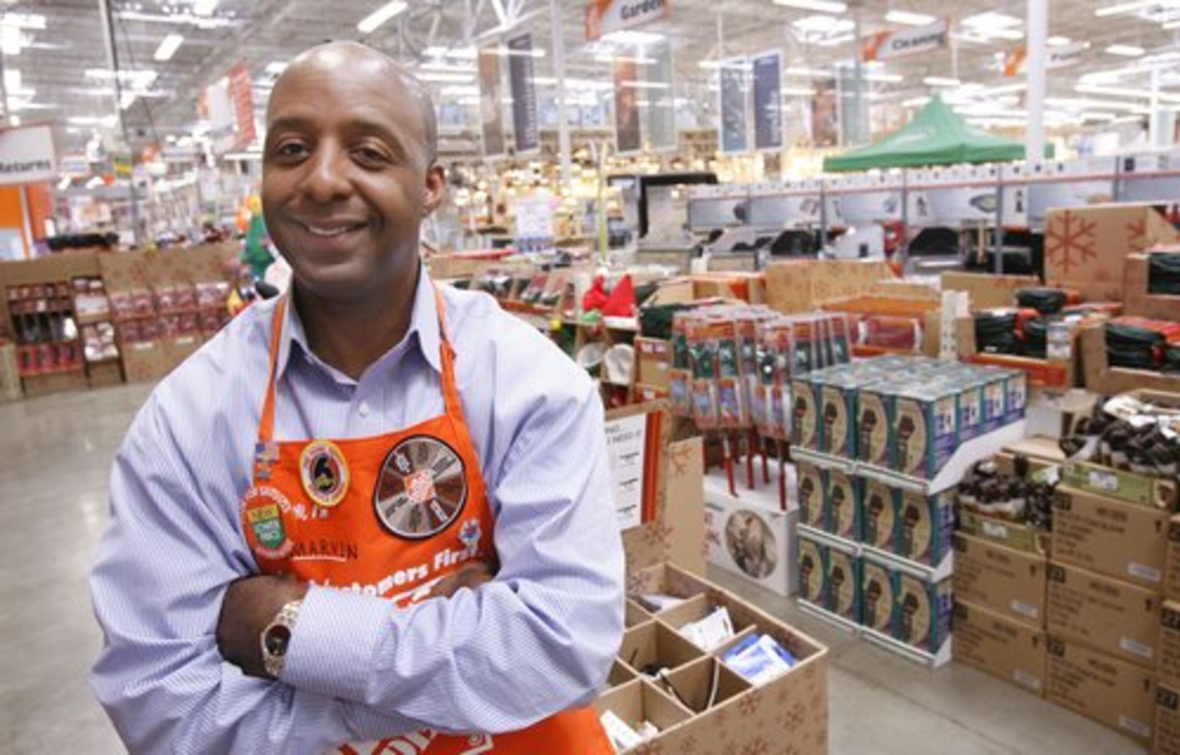 Marvin Ellison, Home Depot's new executive vice president, is at home in the world of retail. Before donning orange in 2002, he held various executive positions at Target for about 15 years.