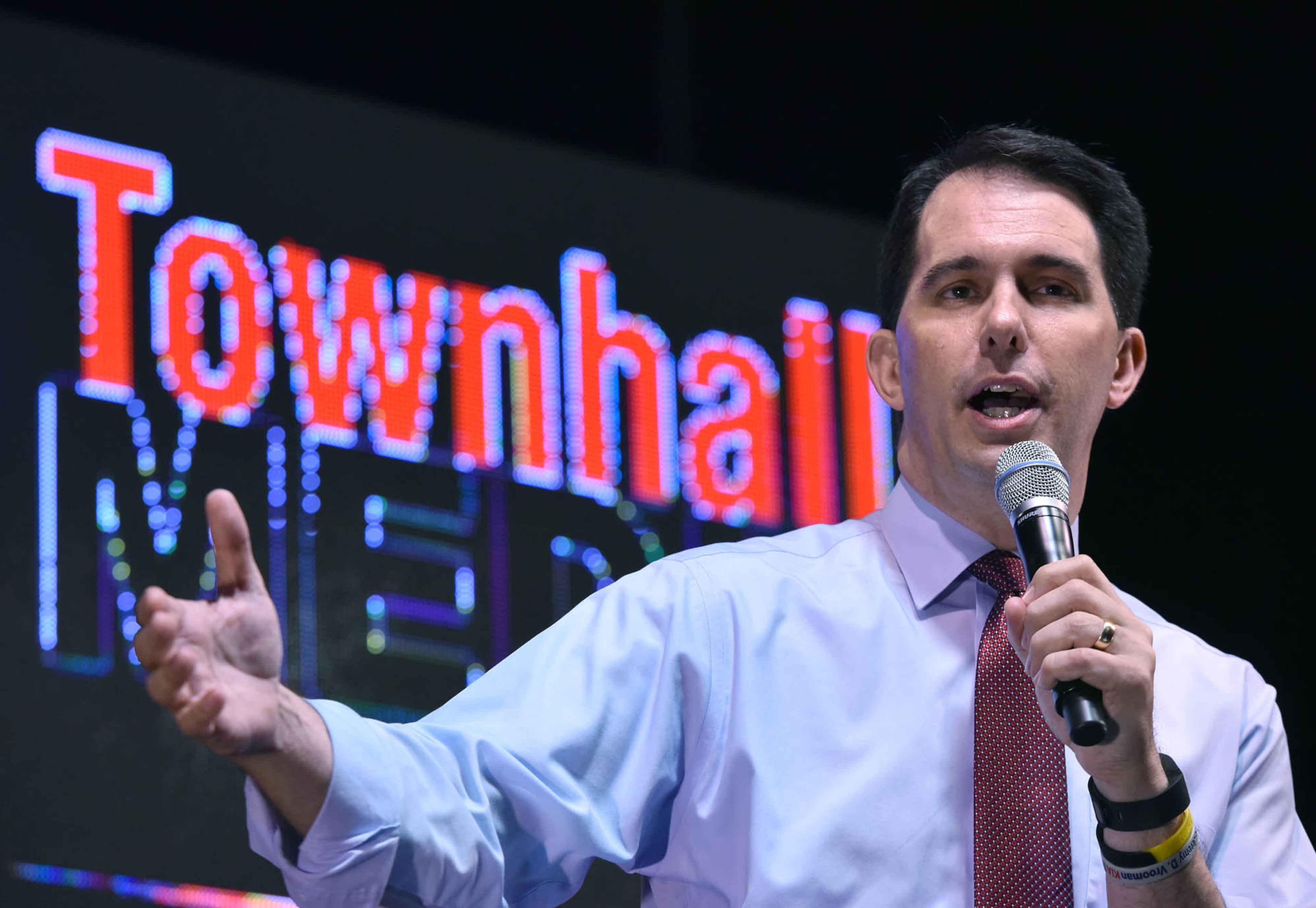 Wisconsin Gov. Scott Walker speaks during the RedState Gathering at Intercontinental Buckhead Hotel on Saturday, August 8, 2015.