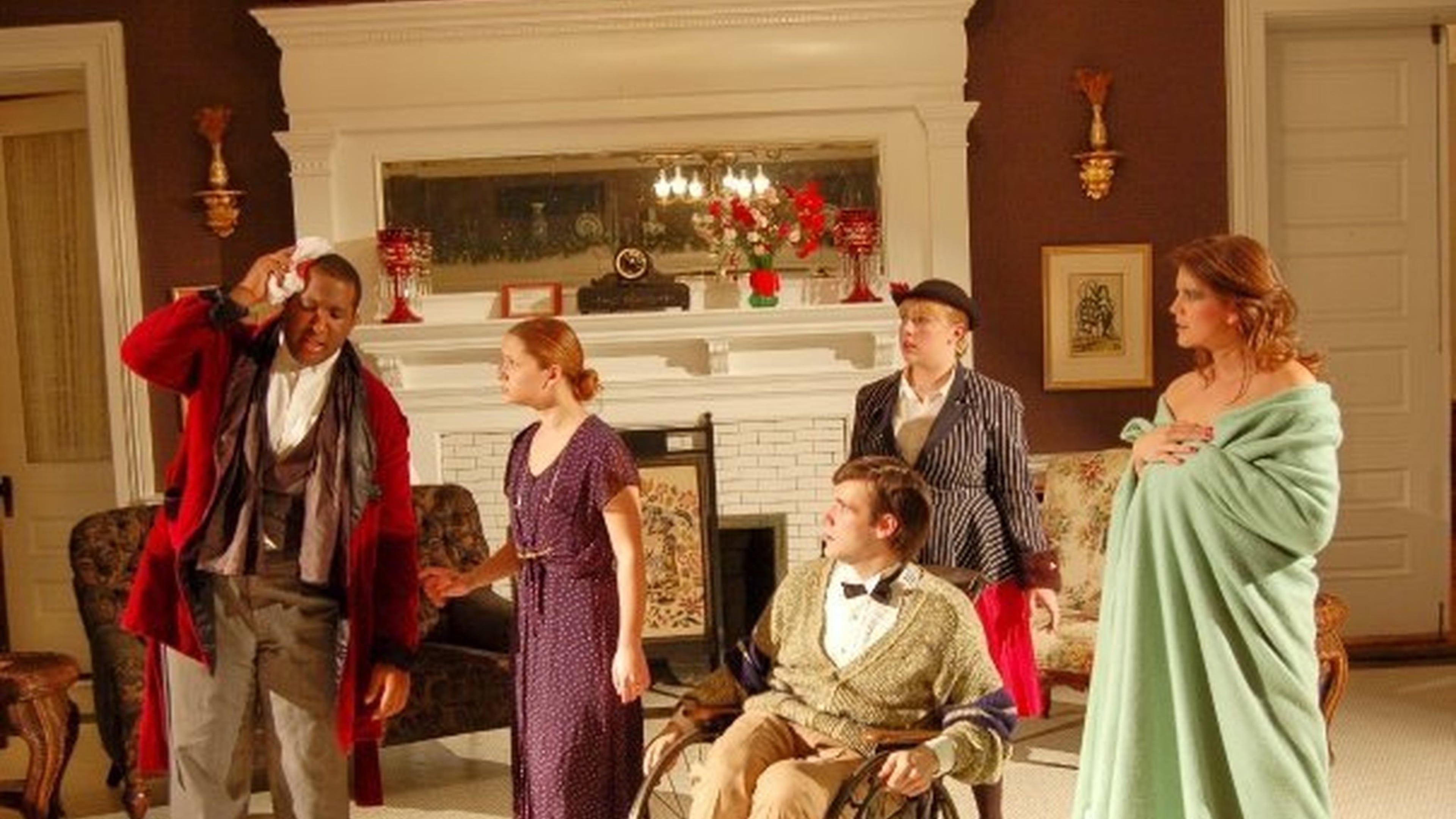 A scene in the Windsor Hotel’s dining room from the 2015 murder mystery show. (Windsor Hotel)