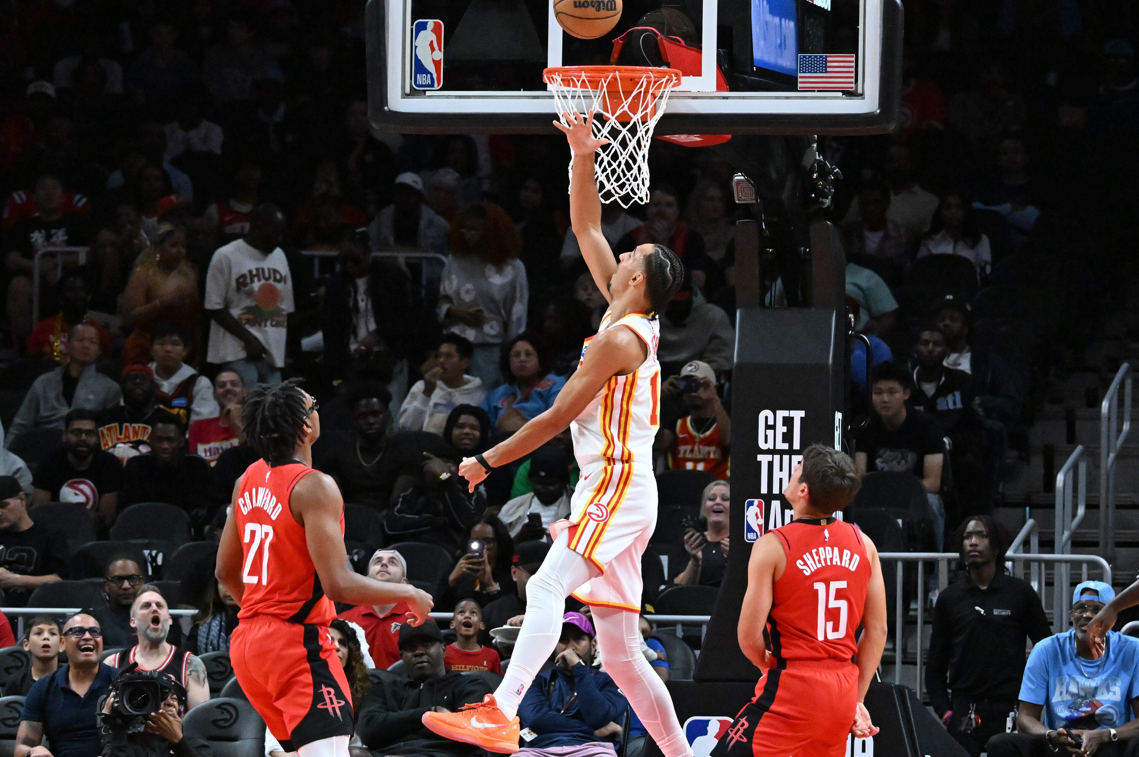 Hawks vs Rockets exhibition game