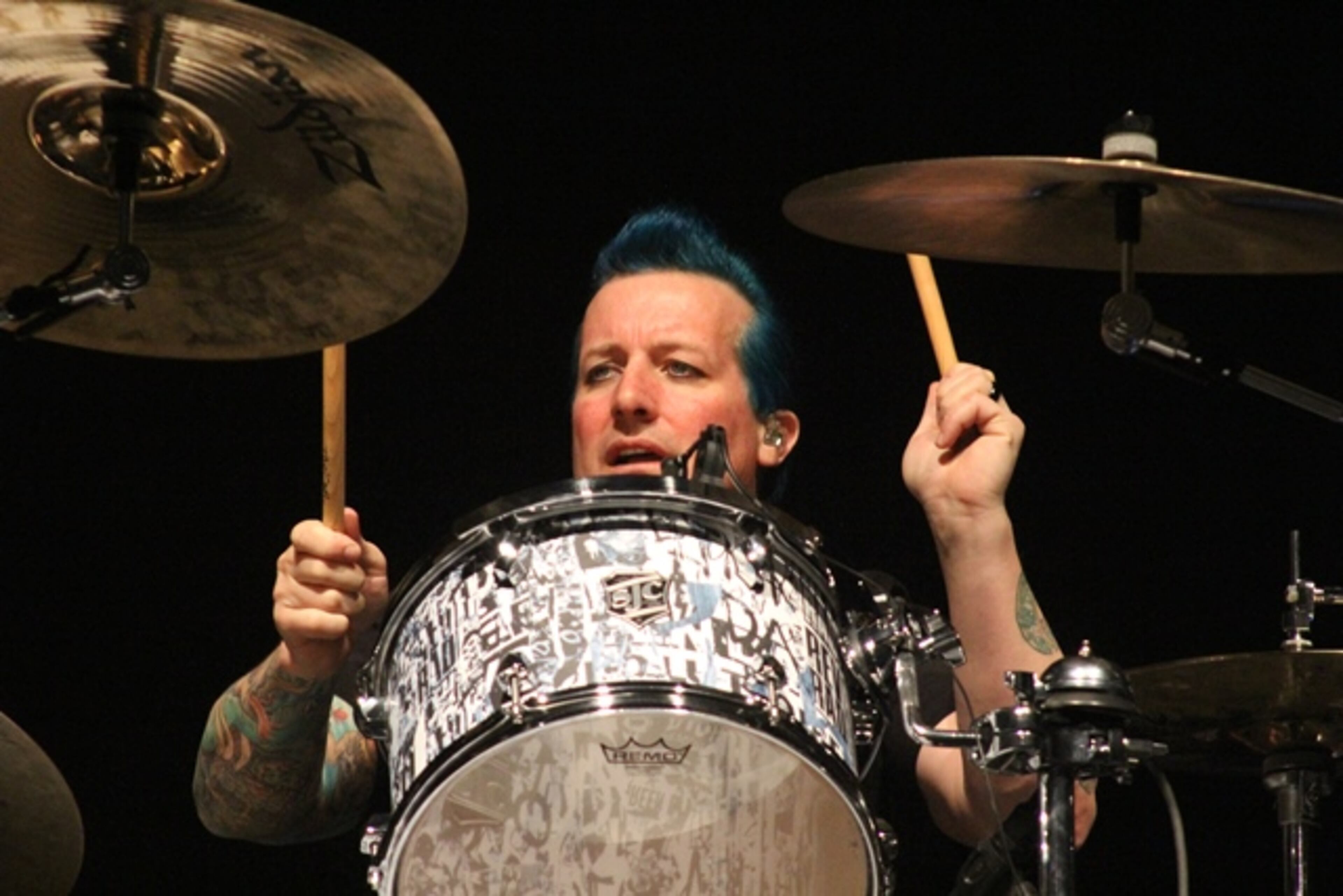 The beatmeister, Tre Cool. Photo: Melissa Ruggieri/AJC