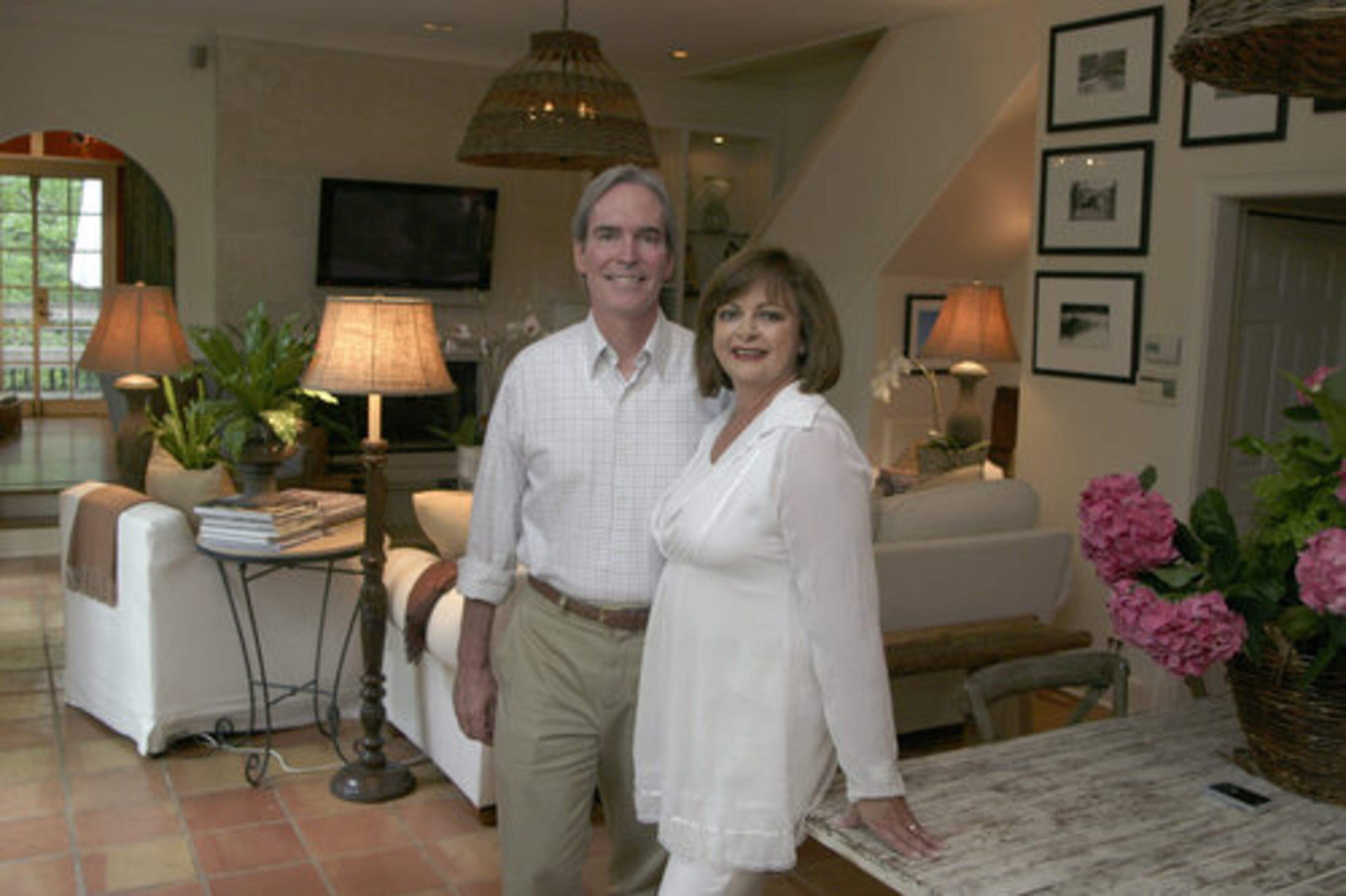 Mary and Robert Bairstow downsized from a 4,500 sq. ft. house to their 2,500 sq. ft. 3-bedroom, 2 1/2-bath home on Northside Drive. "Everything was a whole lot smaller than what we had before, which was the part that was interesting to me because we wanted to live in every spot in the house - which we do," adds Mary.