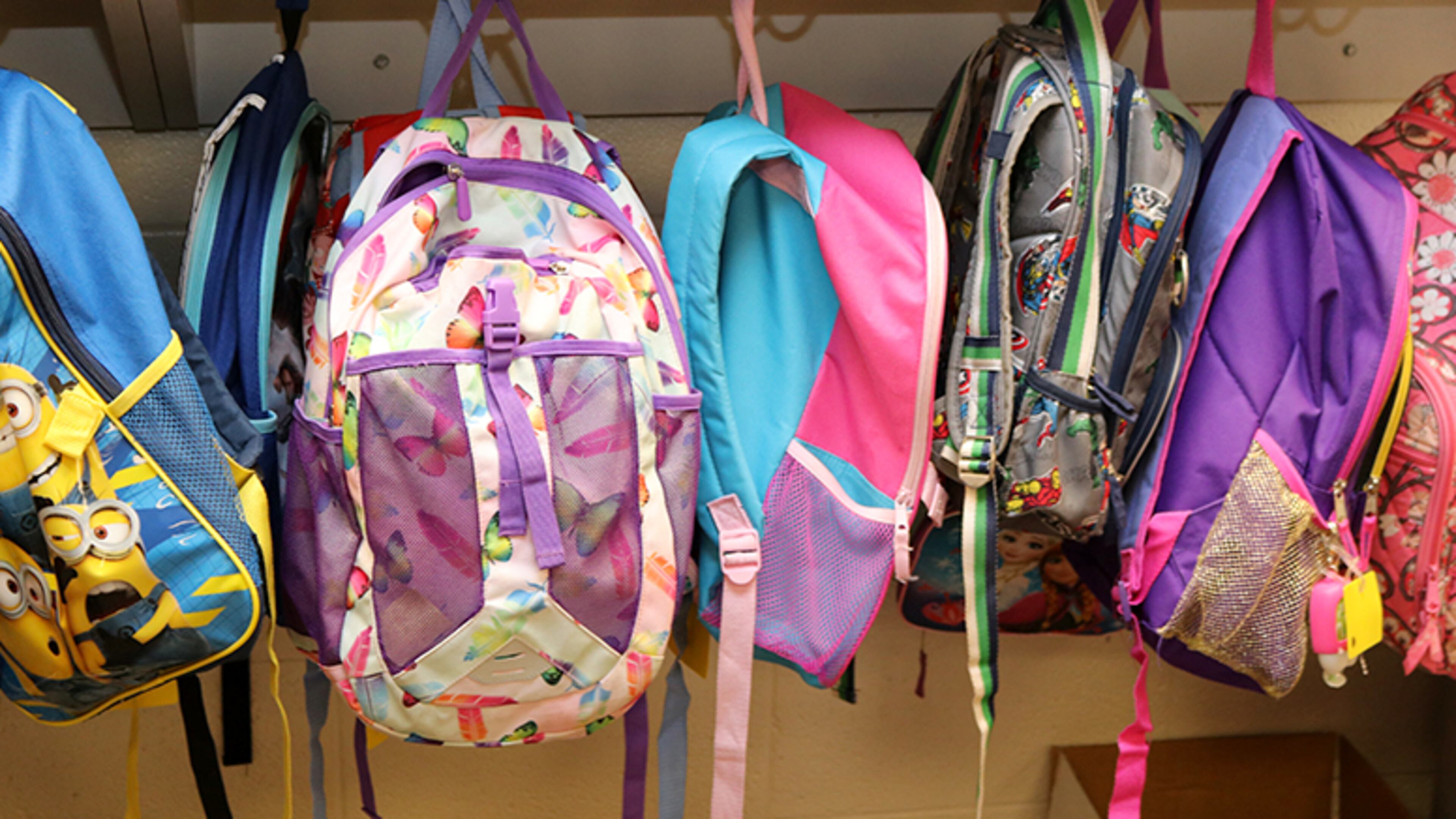 Gateway Center, based in Atlanta, will use the donated backpacks and reusable water bottles for the homeless. Donations came from Rocky Mount Elementary School in Marietta. (Courtesy of Cobb County School District)