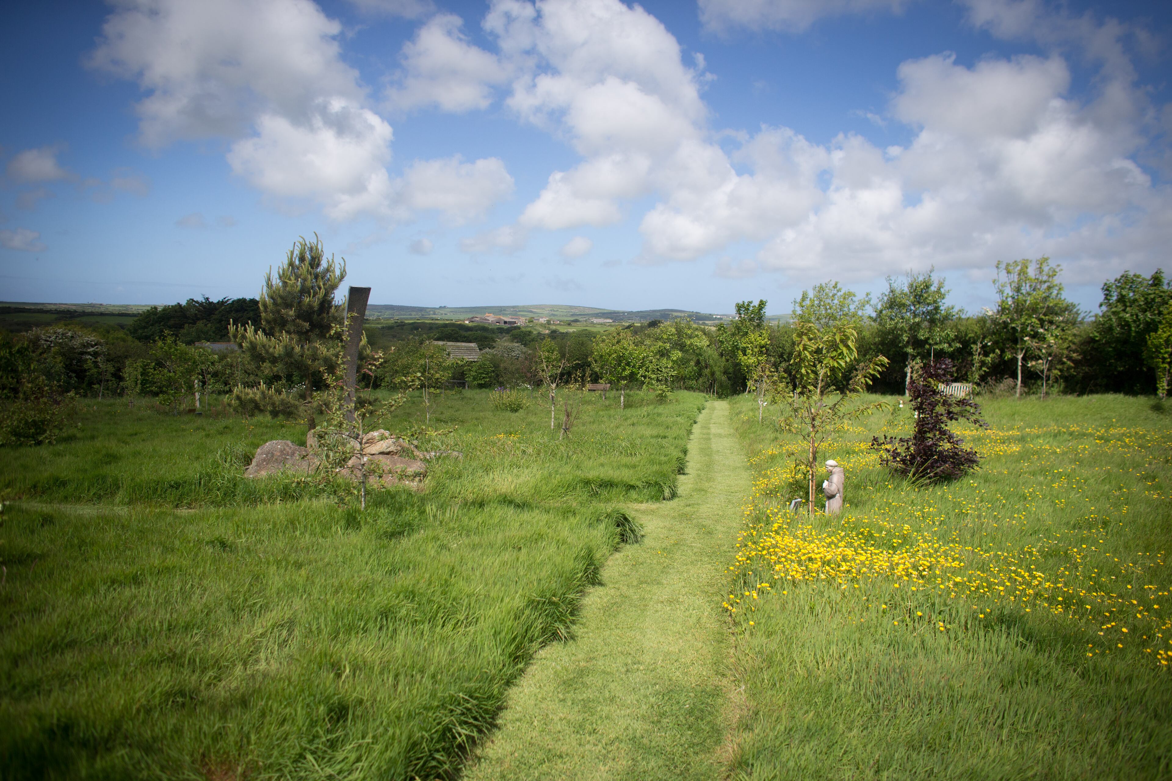 PENZANCE, ENGLAND - JUNE 03: A general view of the burial grounds at Penwith Pet Crematorium, pet cemetery and memorial gardens is seen near Penzance on June 3, 2015 in Cornwall, England. Established in 1988 as a pet cemetery and pet crematorium for dogs, cats and small animals, more recently they have opened a horse cemetery and also woodland and natural burial grounds for people wishing to be buried close where their beloved animal's ashes were scattered or interred. Globally the pet cremation and burial, or 'pet loss' industry has boomed recently, as many bereaved pet owners look to give their much loved pets more individual, formal and dignified send-offs. (Photo by Matt Cardy/Getty Images)